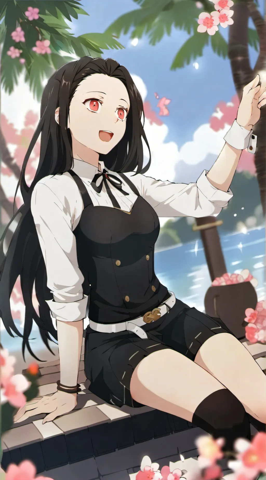 ai character: tanjiro  background