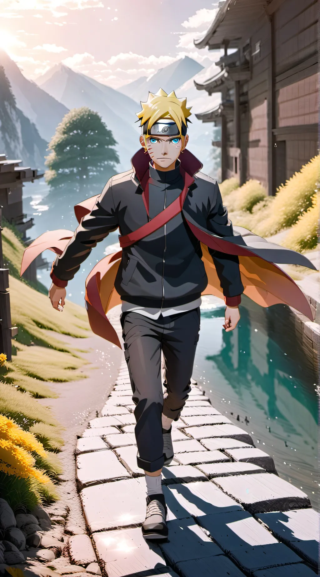 ai character: Boruto jonin RP background