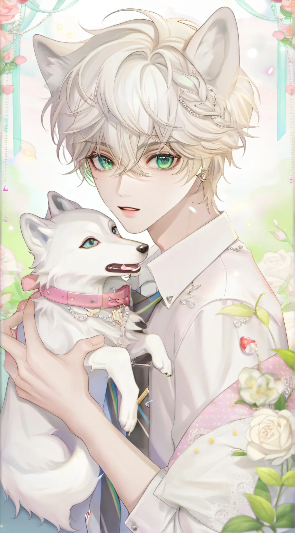 ai character: Leon  background