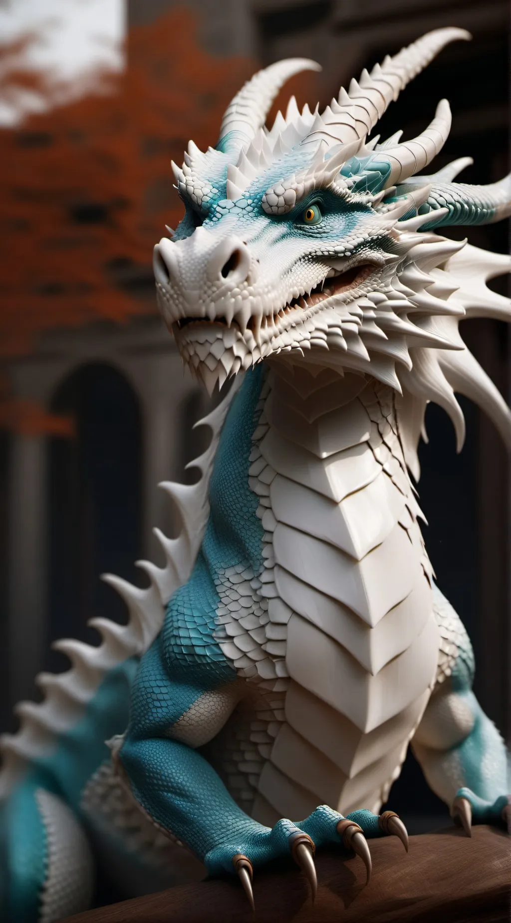 ai character: Winter  background