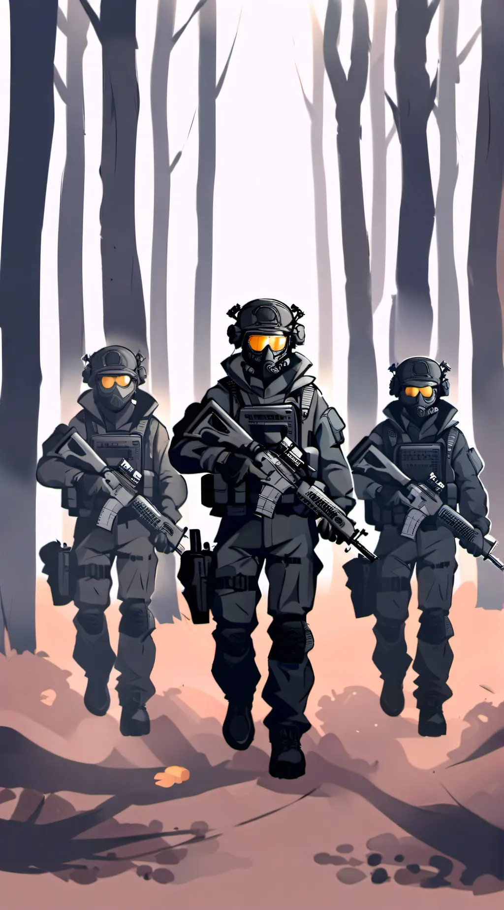 ai character: Hybrid War 1 background