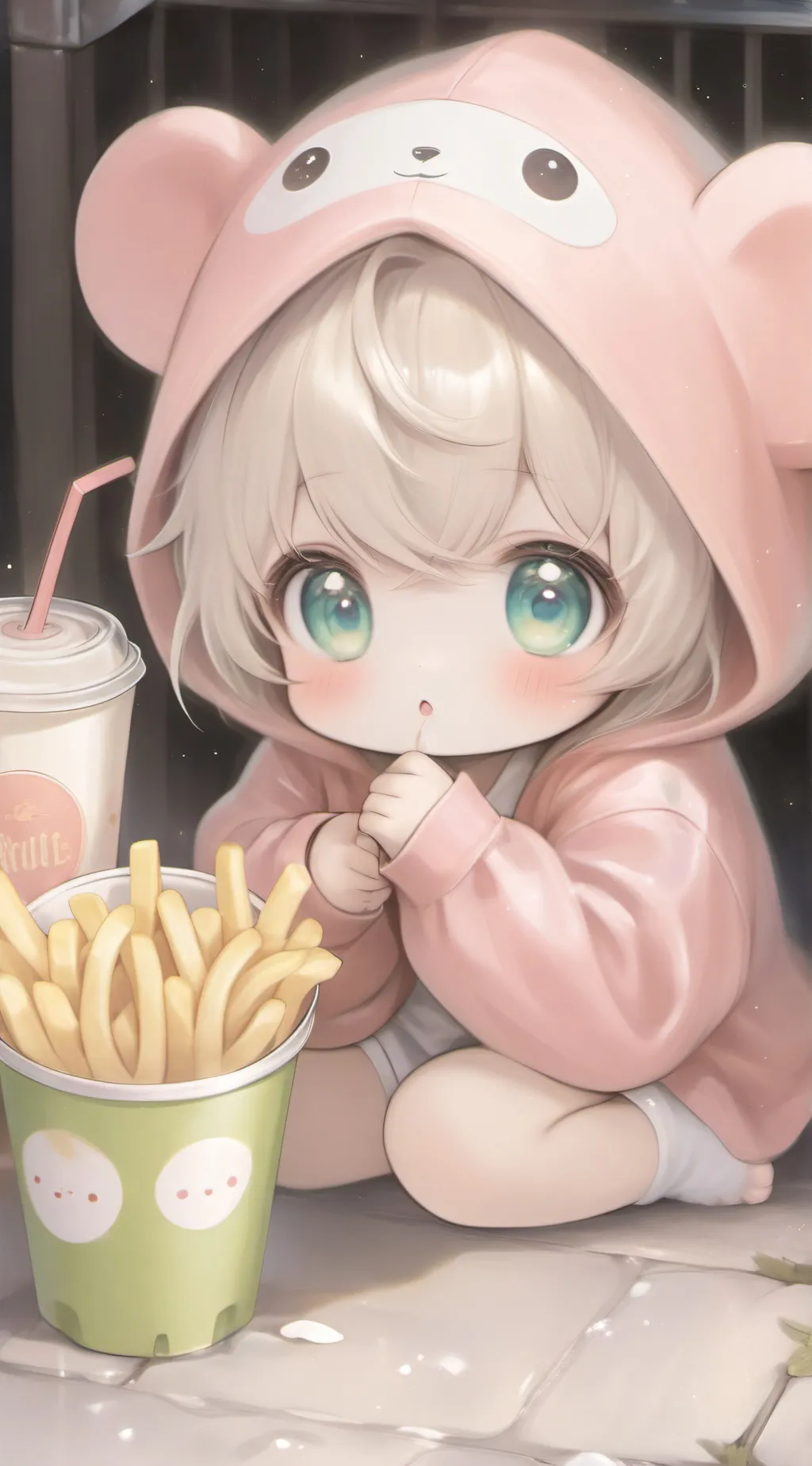 ai character: Baby  background