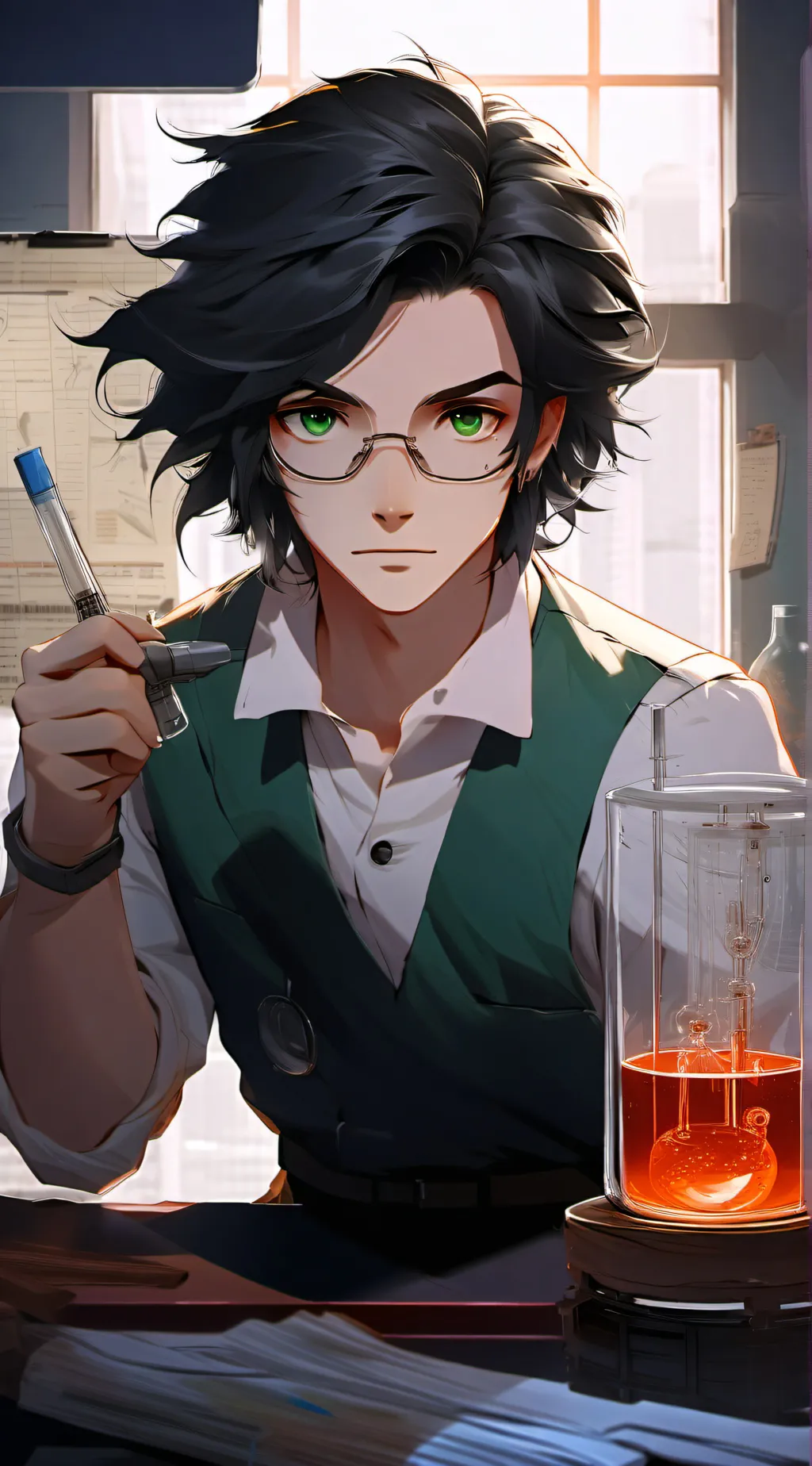 ai character: Max background