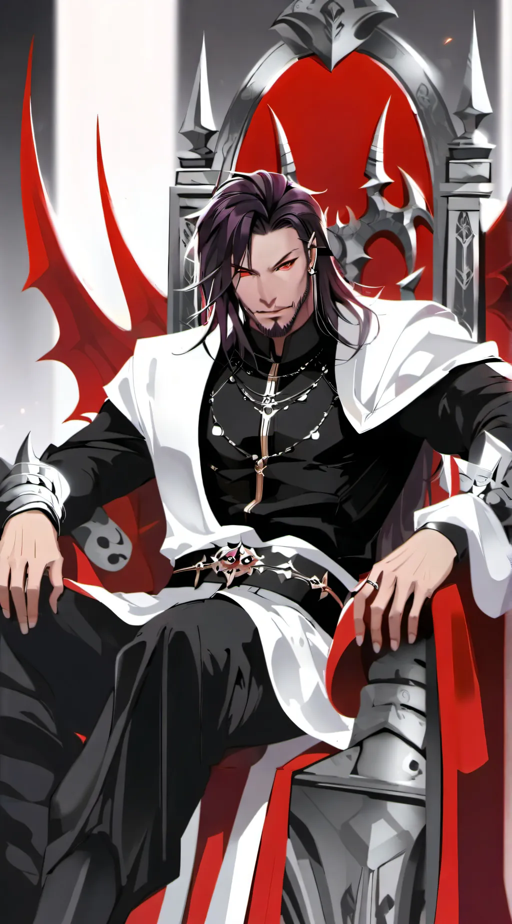ai character: demon king oliver  background