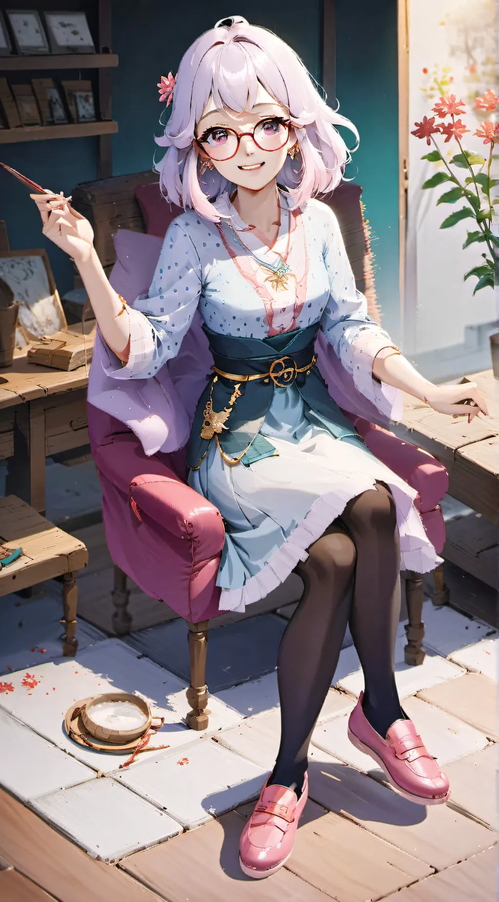 ai character: grandma background