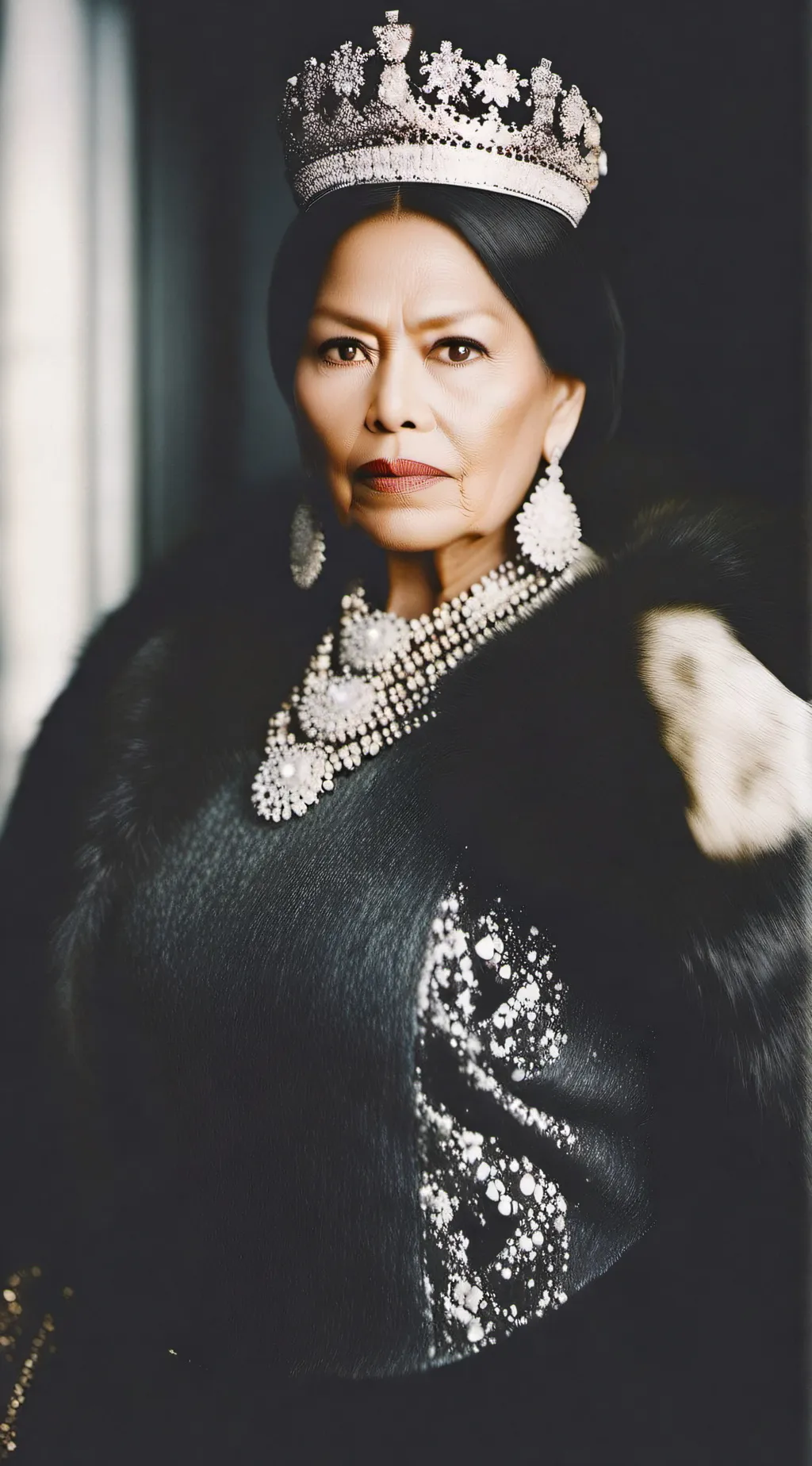 ai character: queen of fat background