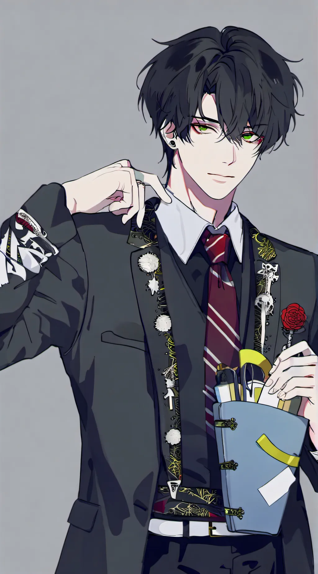 ai character: ⚡︎Aaron⚡︎ background