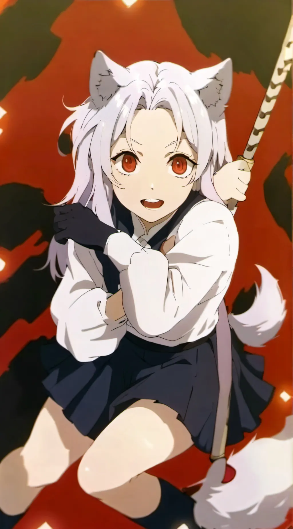 ai character: wolf background