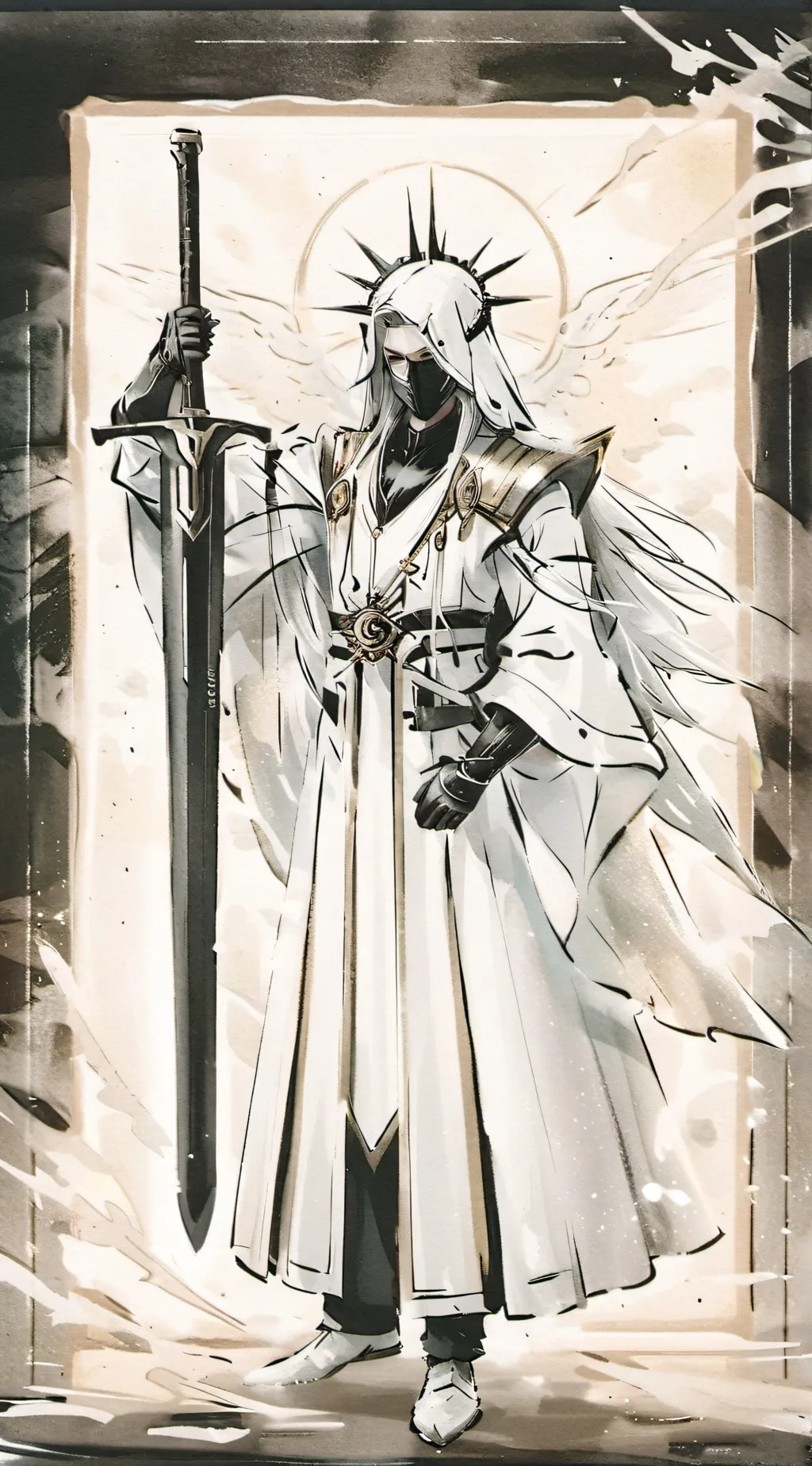 ai character: black evangelist  background