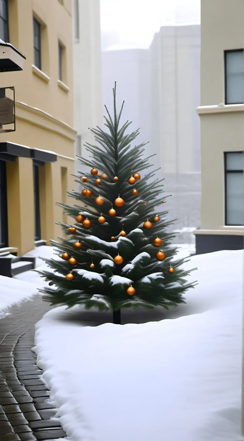 ai character: BFDI Christmas background