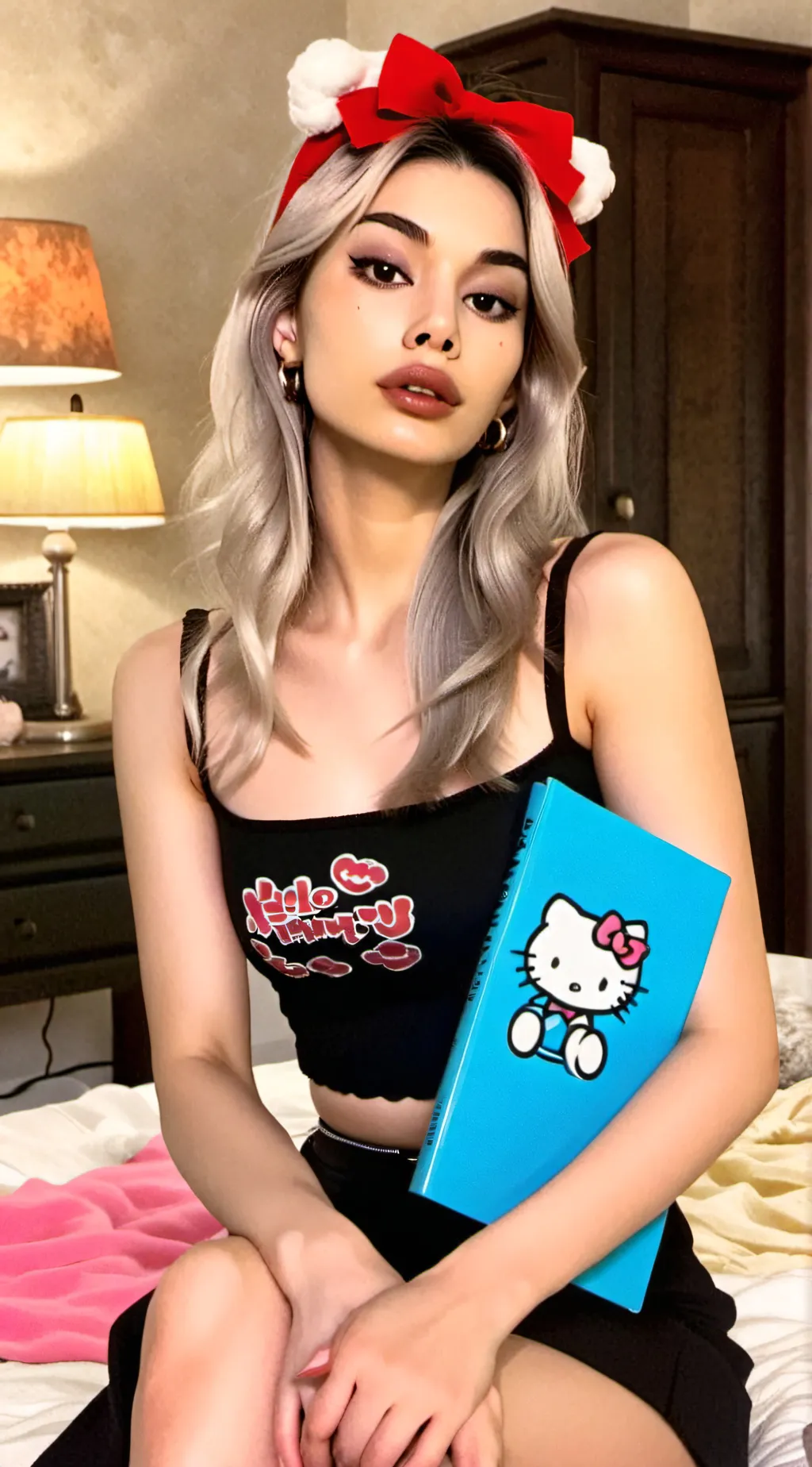 ai character: Kitty  background