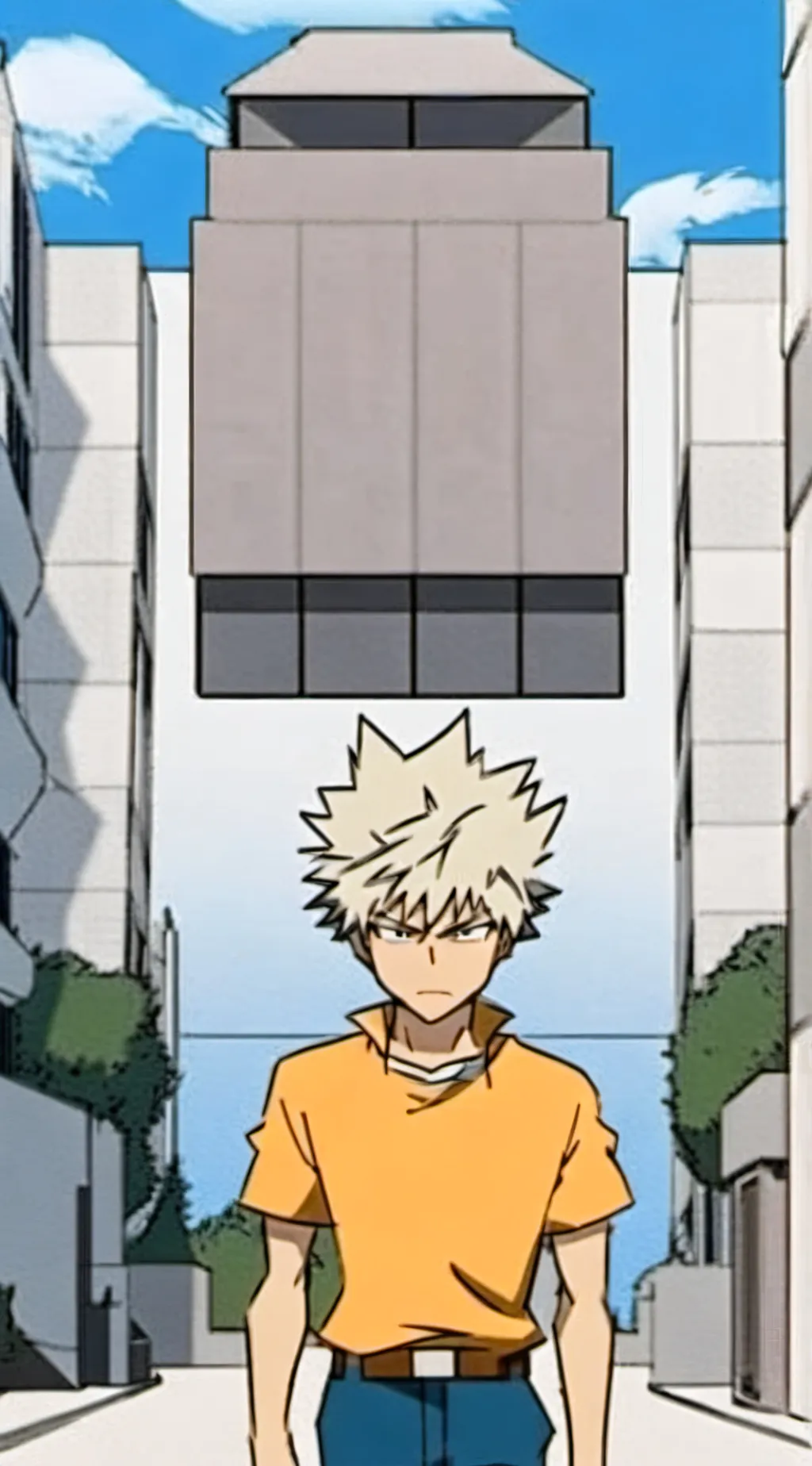 ai character: Bakugo x Uraraka! background