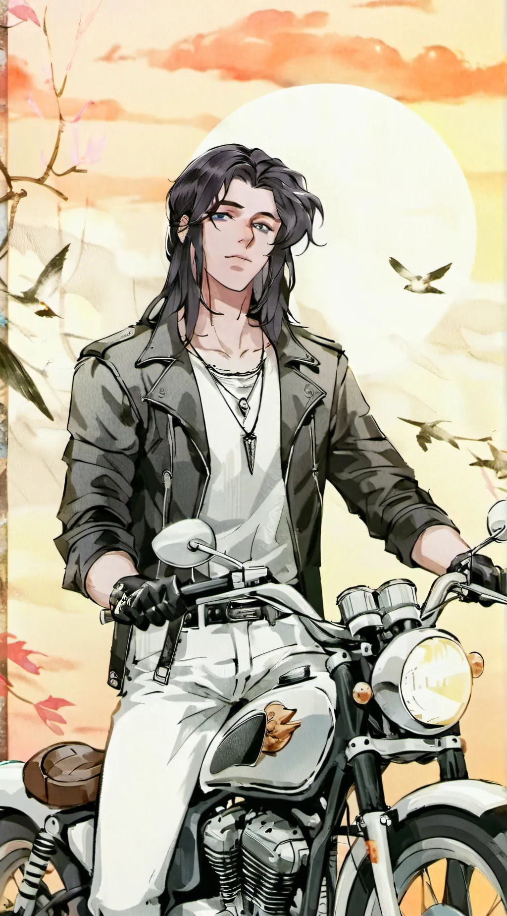 ai character: August  background