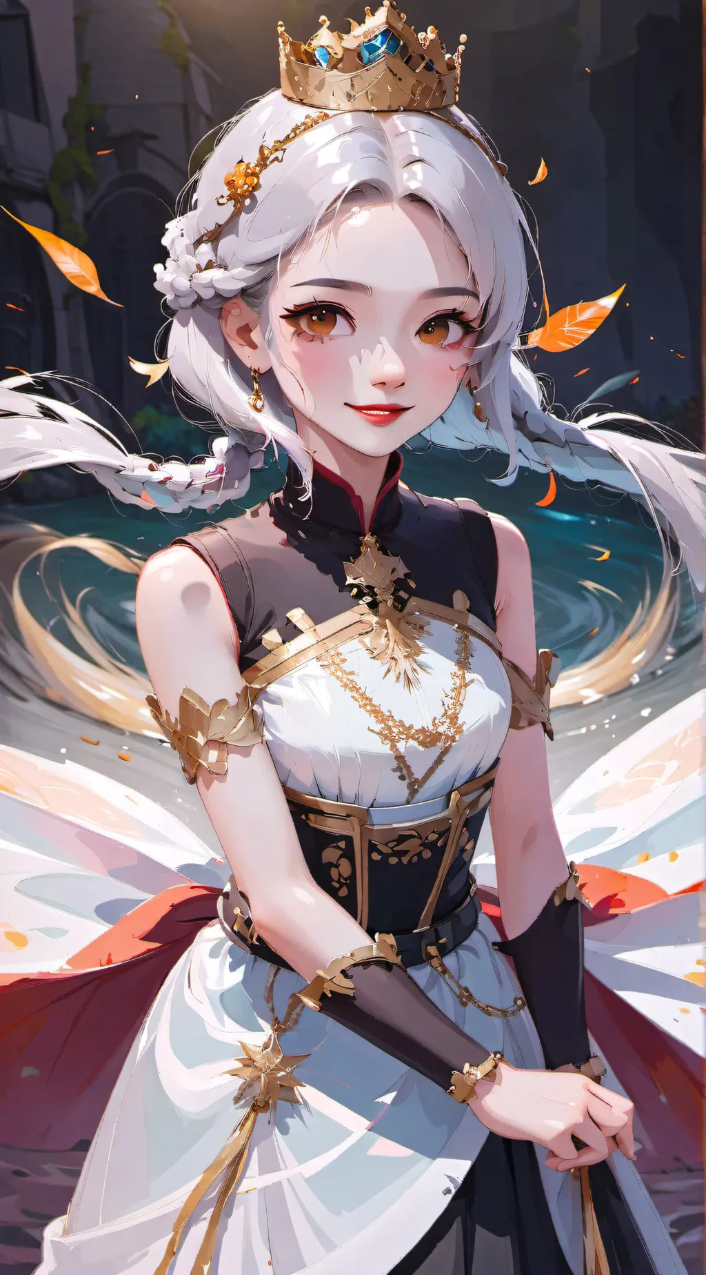 ai character: Dawn background