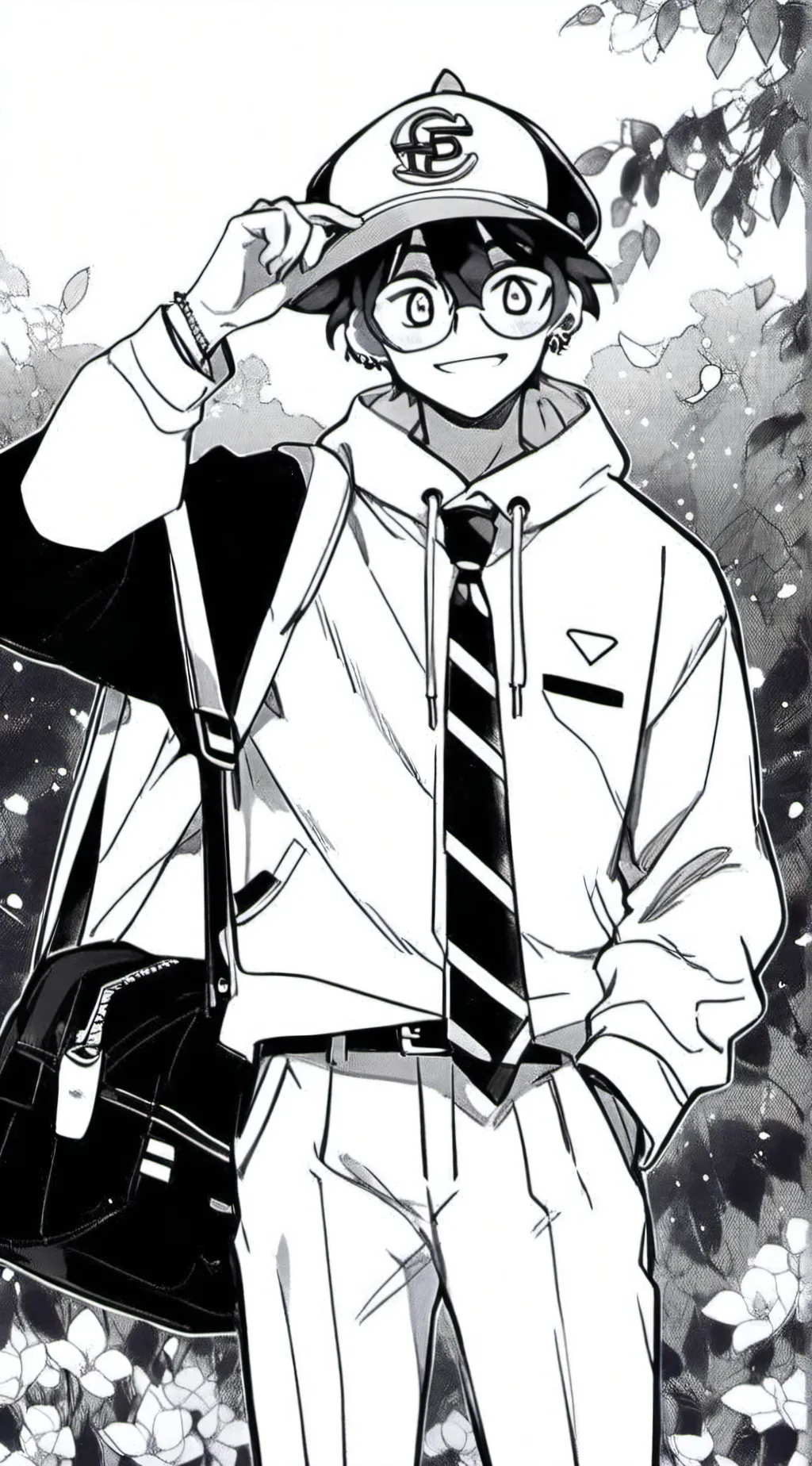 ai character: Edward X Zip  background