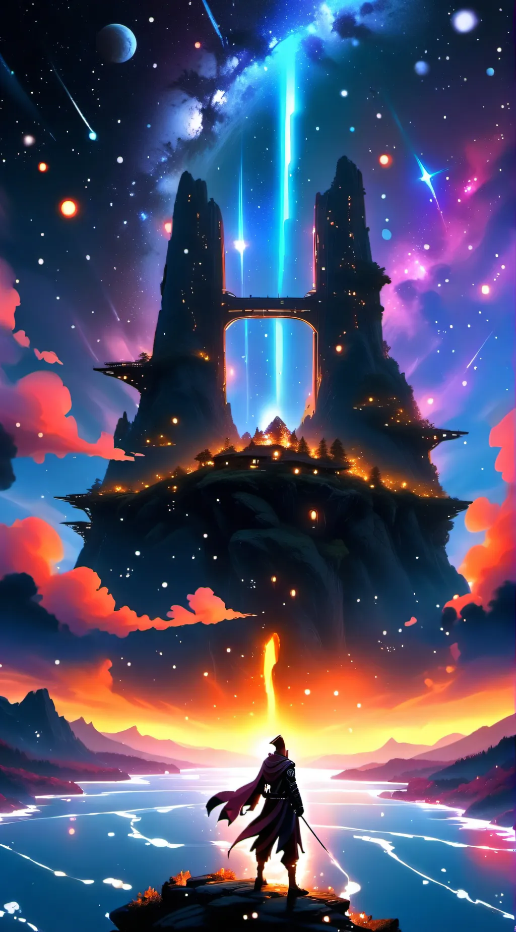 ai character: Aurora background