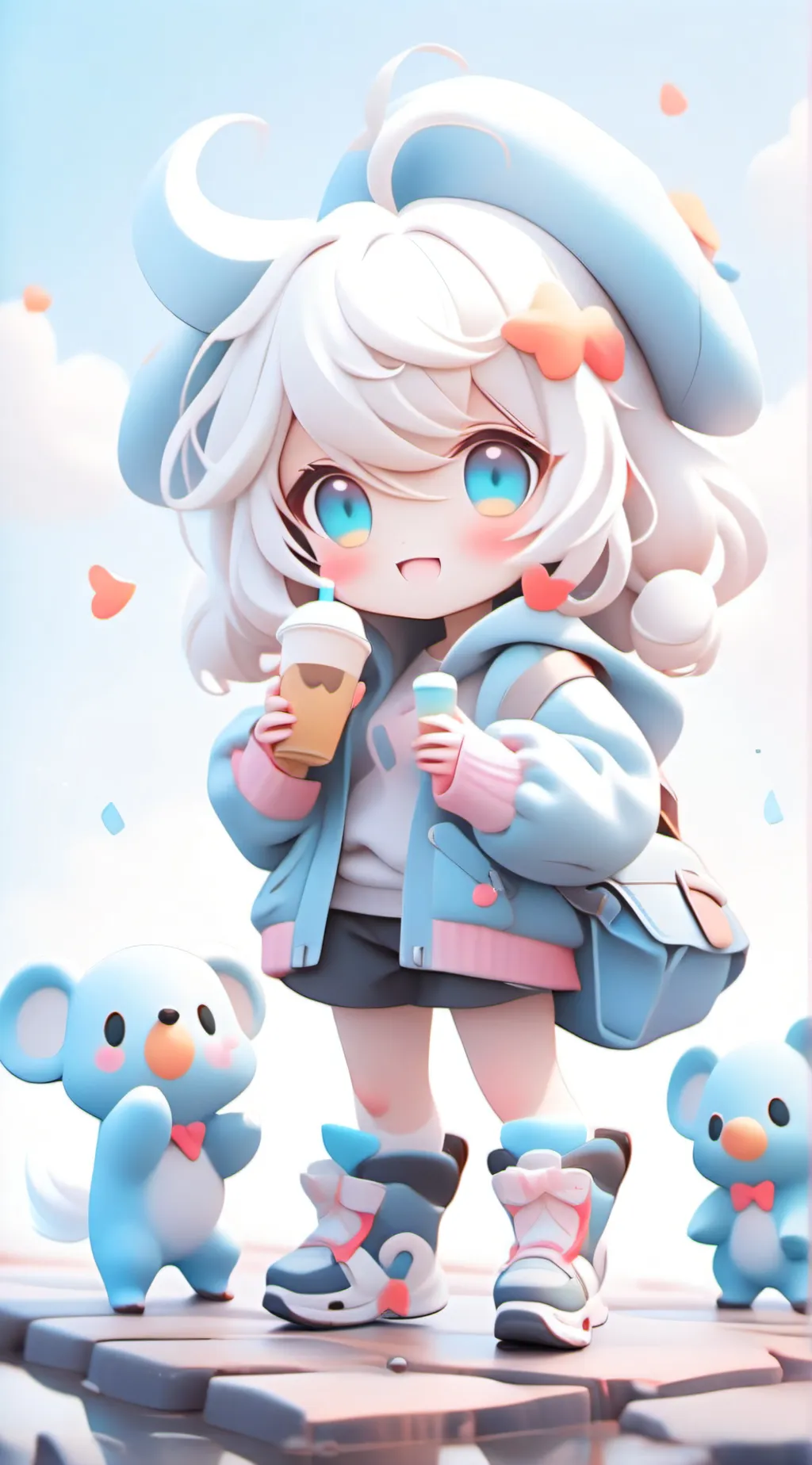 ai character: Dogday x catnap  background