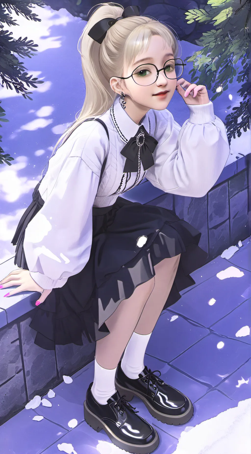 ai character: Summer Britishtime background