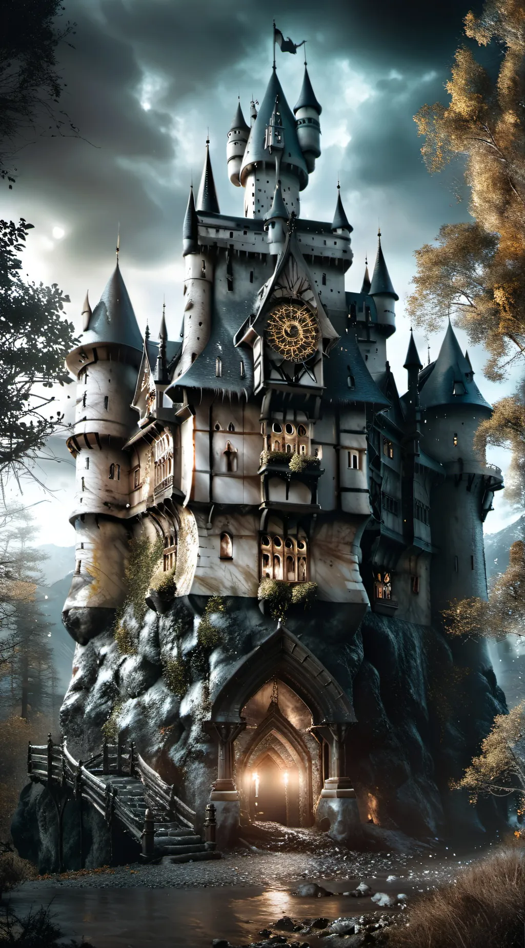 ai character: Hogwarts  background