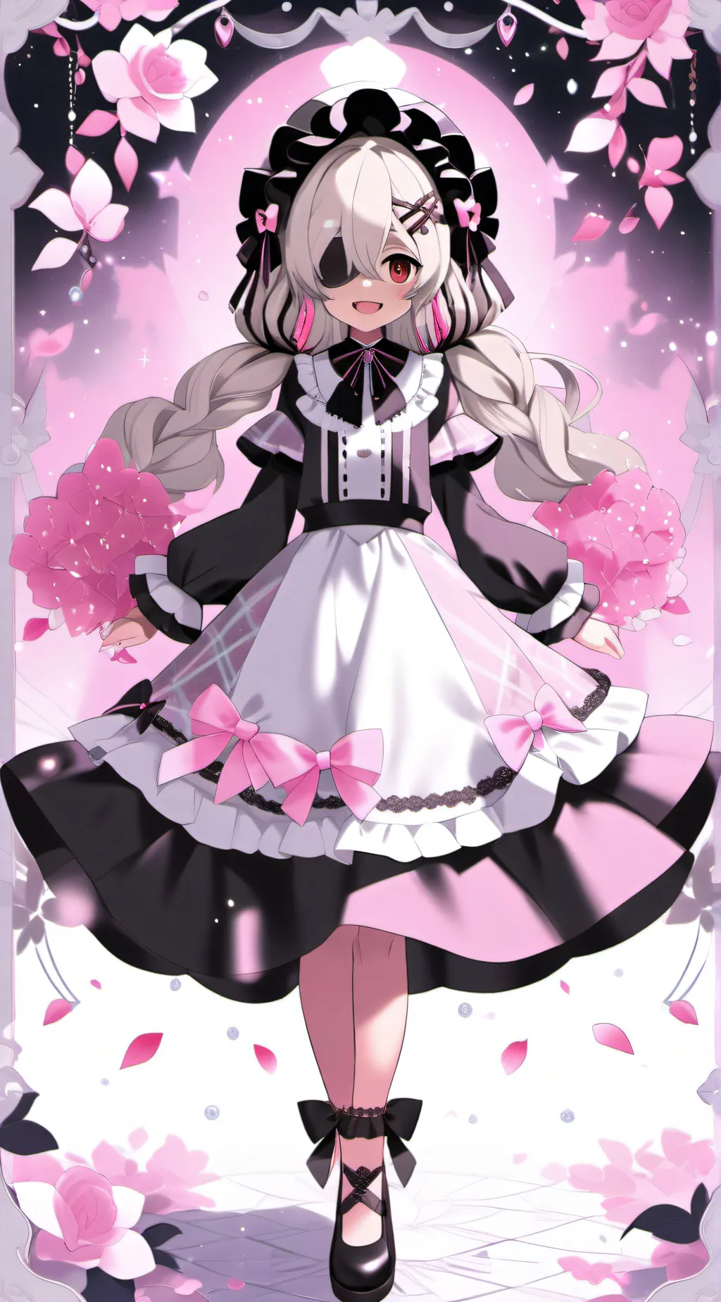 ai character: Flour background