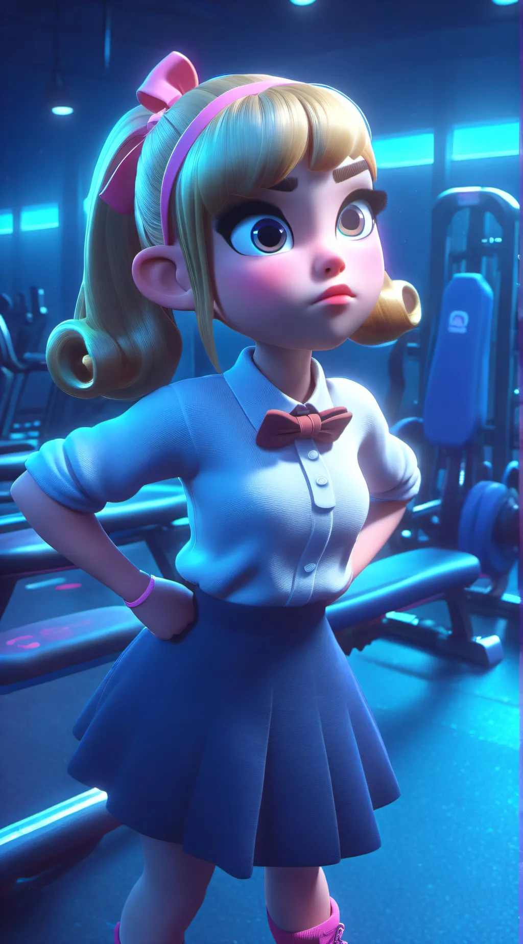 ai character: Helga g. Pataki background