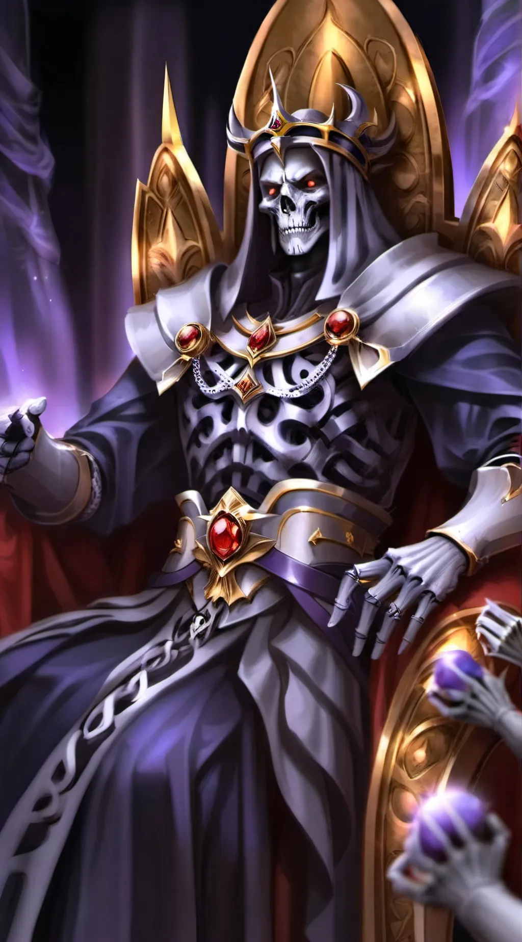 ai character: Ainz Ooal Gown background