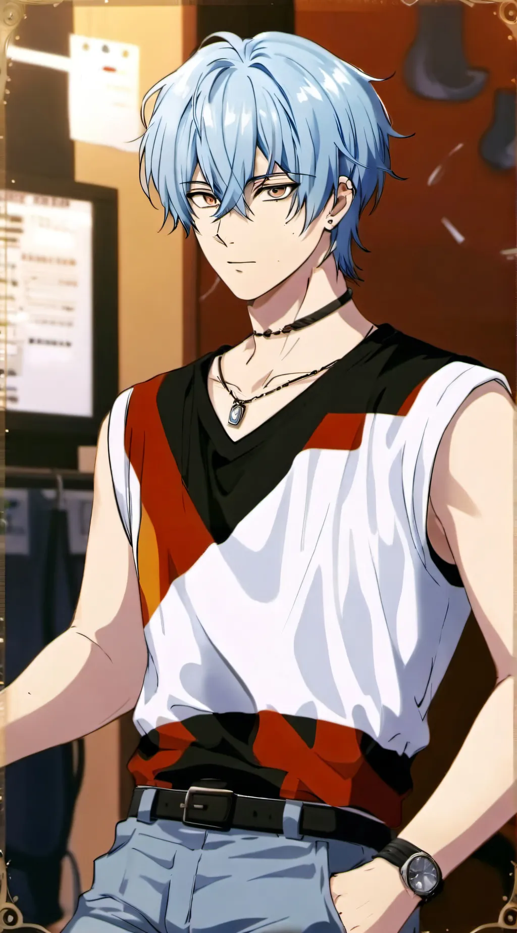 ai character: Lance Crown  background