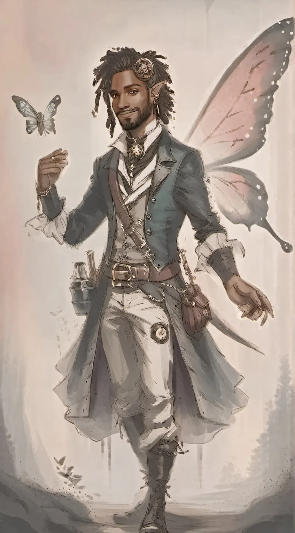 ai character: The Fairy Pirate background