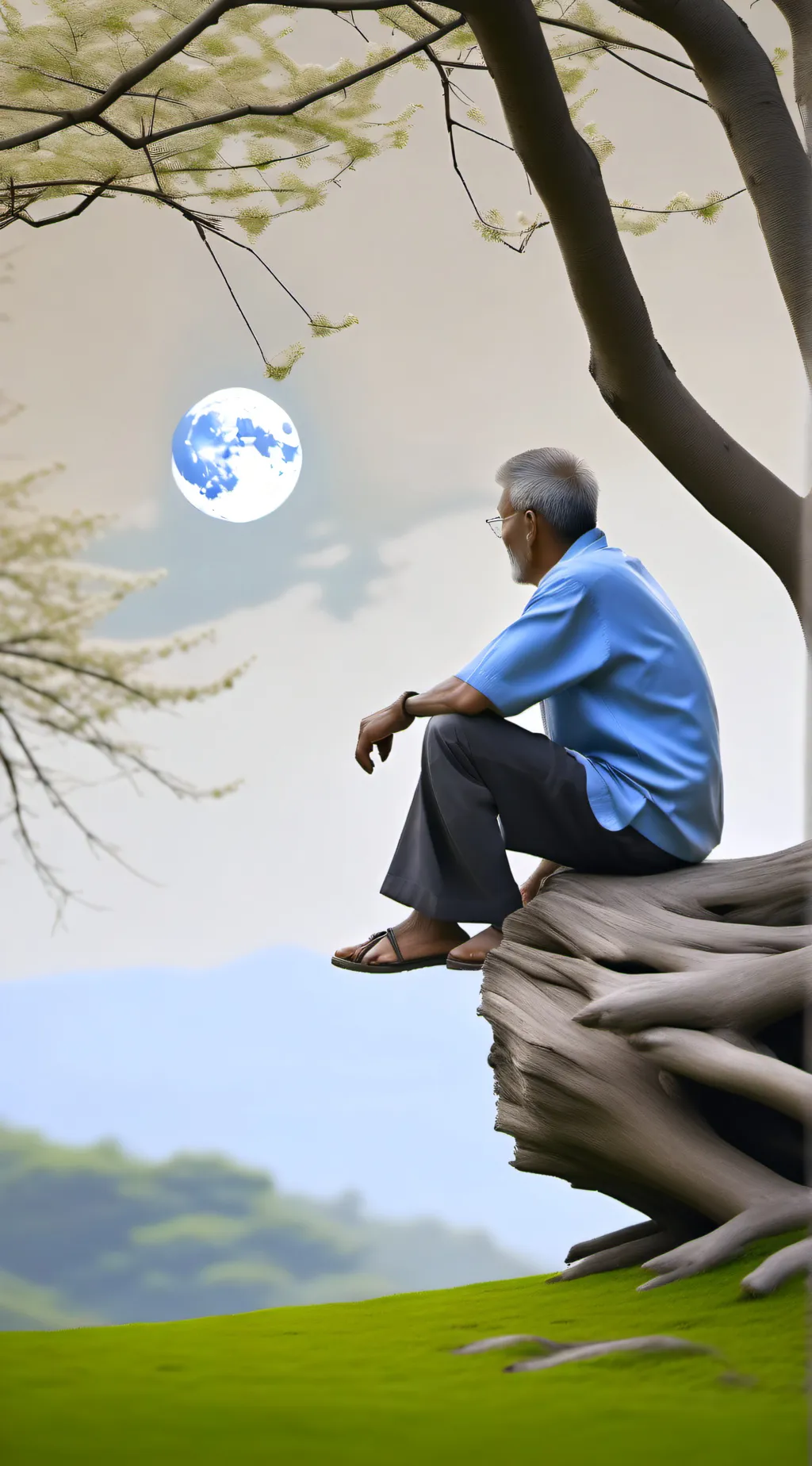 ai character: take a rest here background