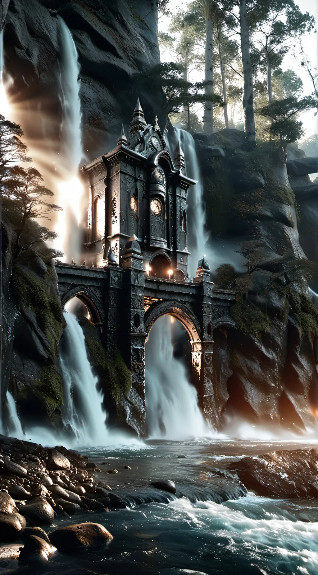 ai character: act like in movie background