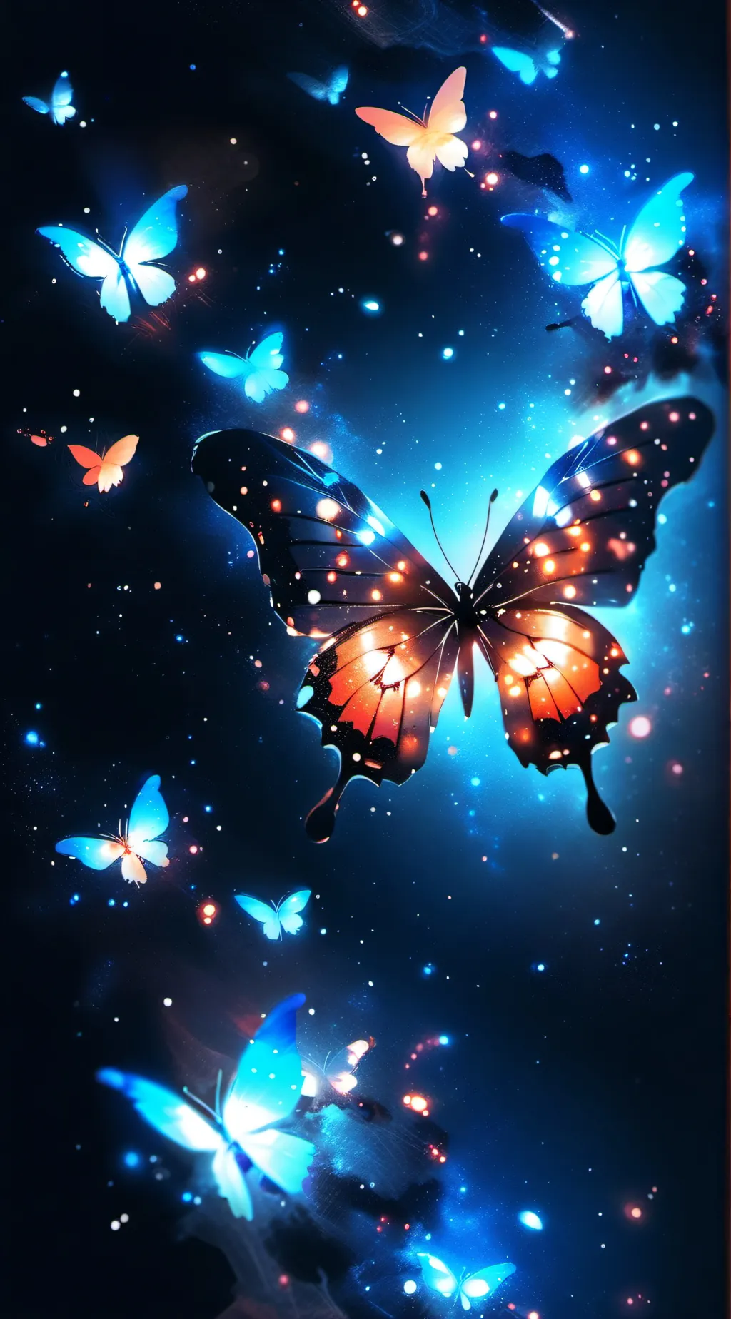 ai character: butterfly background