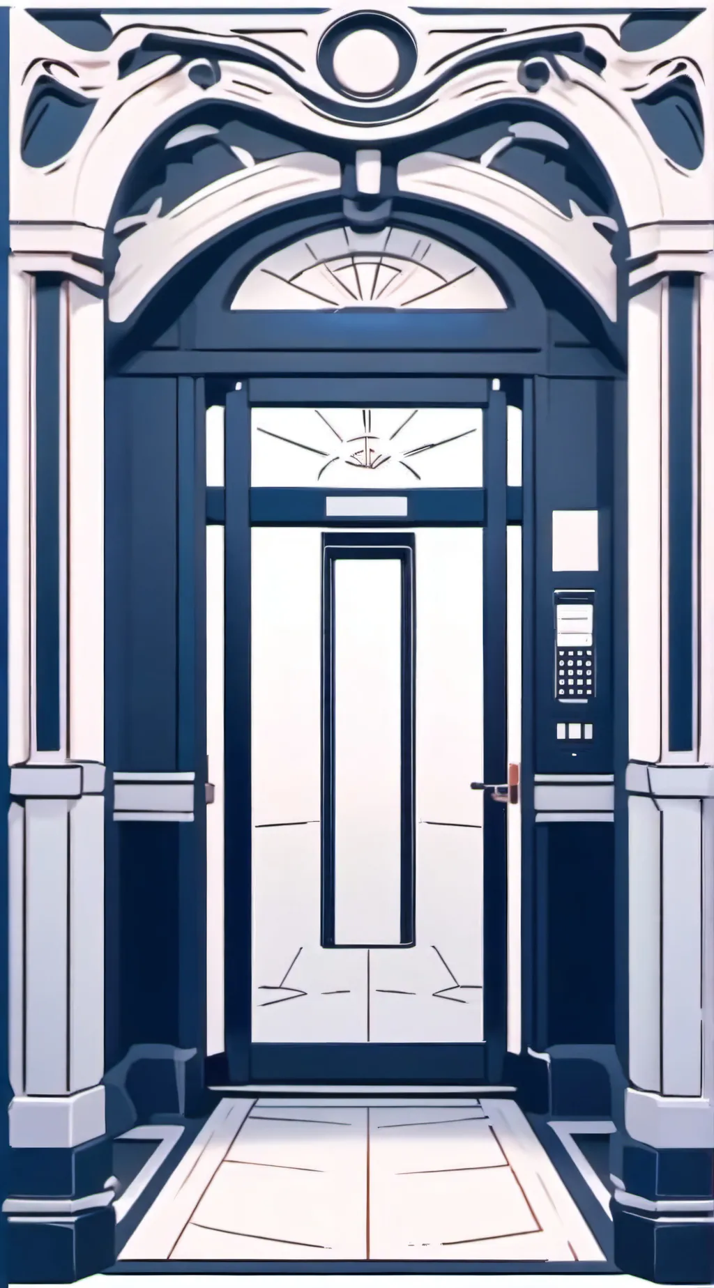 ai character: BFDI elevator trip background