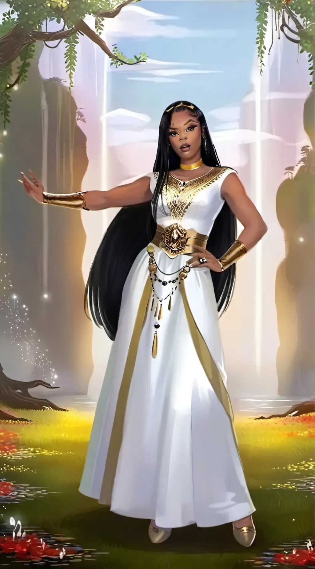 ai character: Rich girl  background