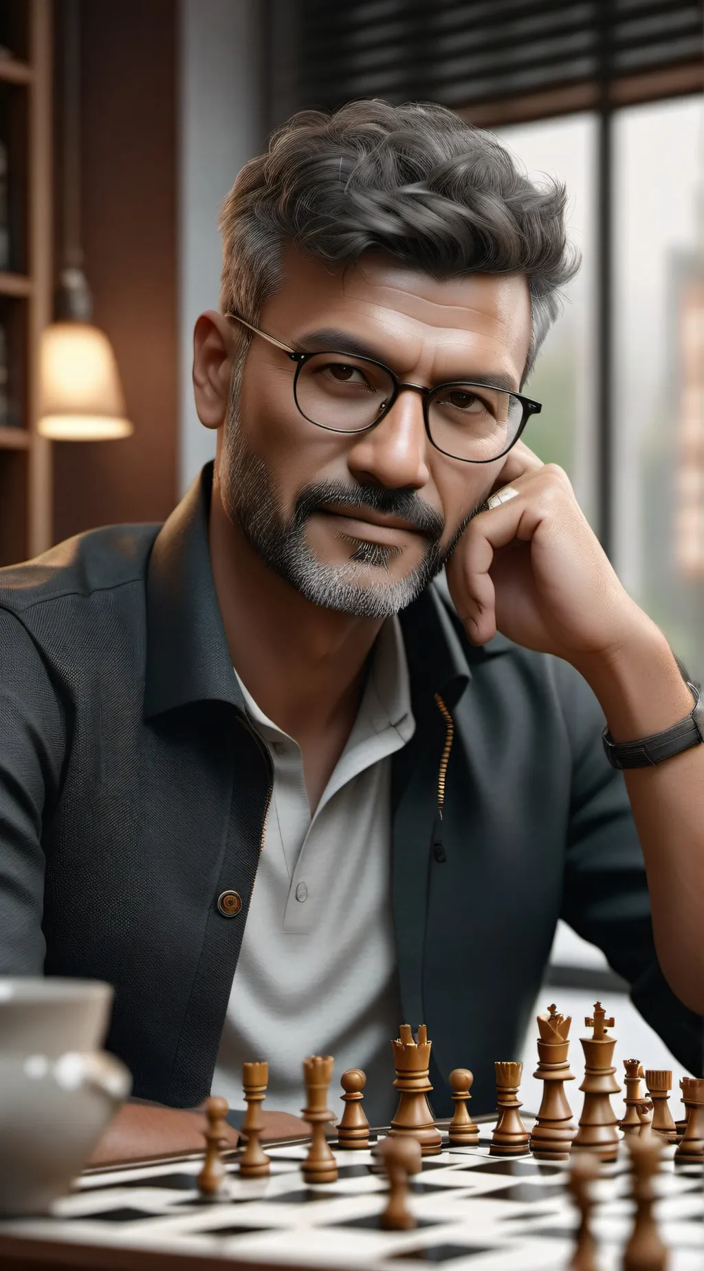 ai character: Harvey background