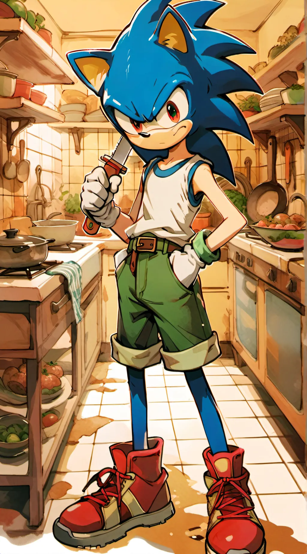 ai character: EXE crazed background