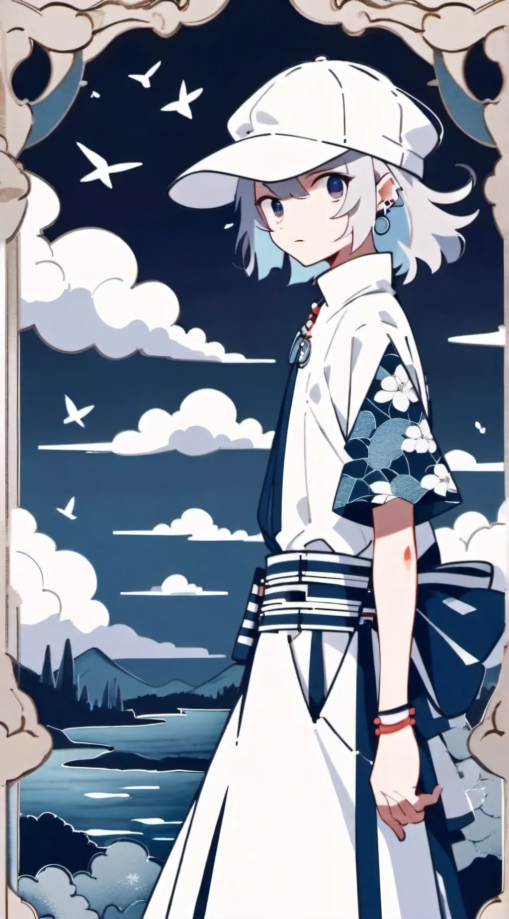 ai character: Stormy background