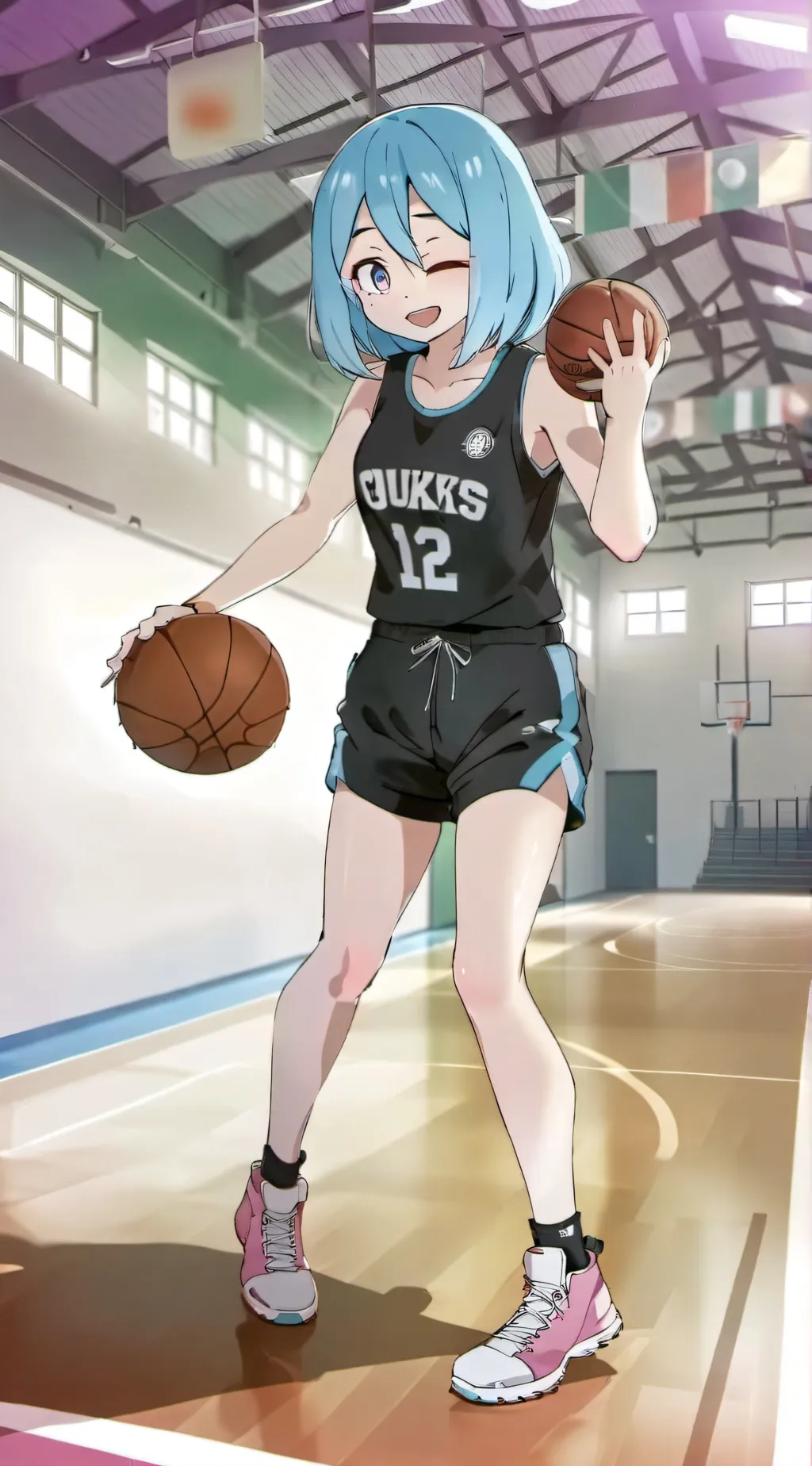 ai character: Bluelene background