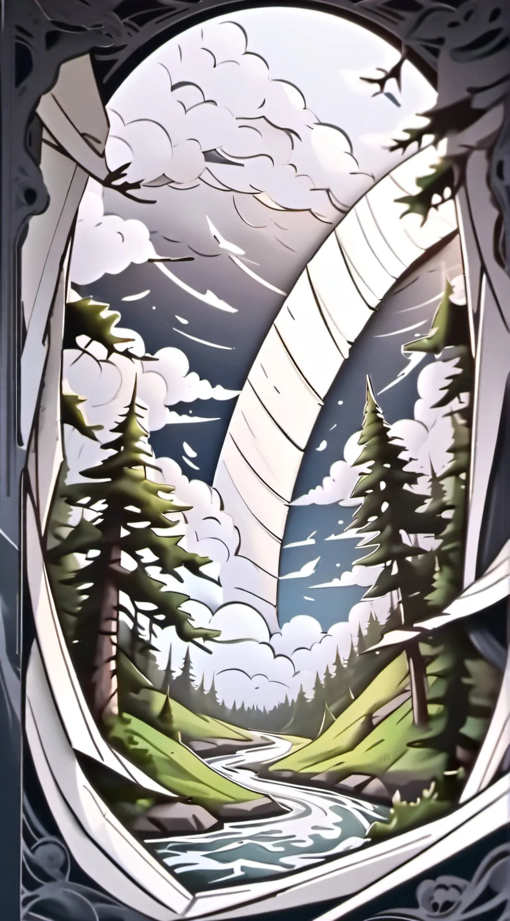 ai character: Tadc x tornado background