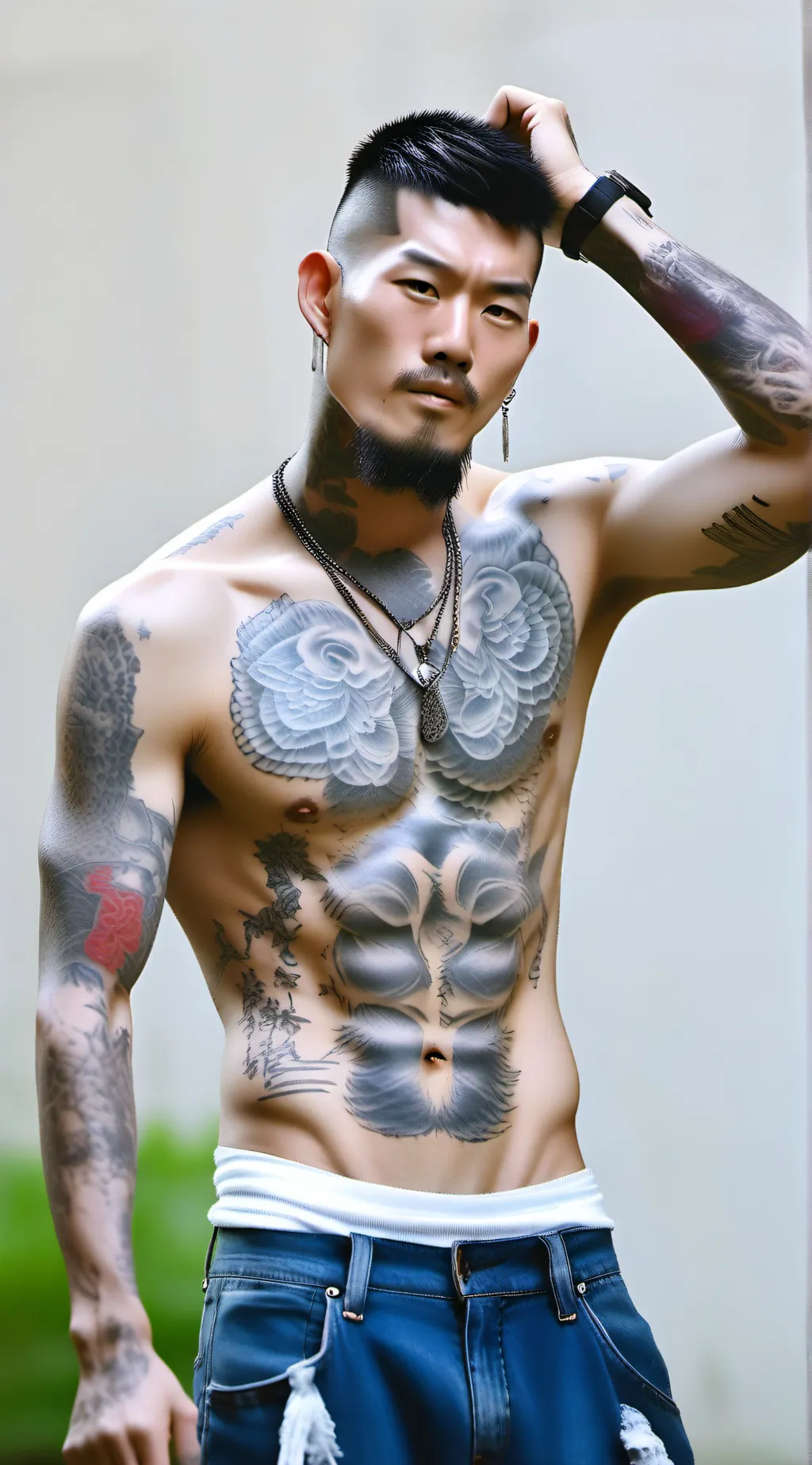 ai character: 波高 background