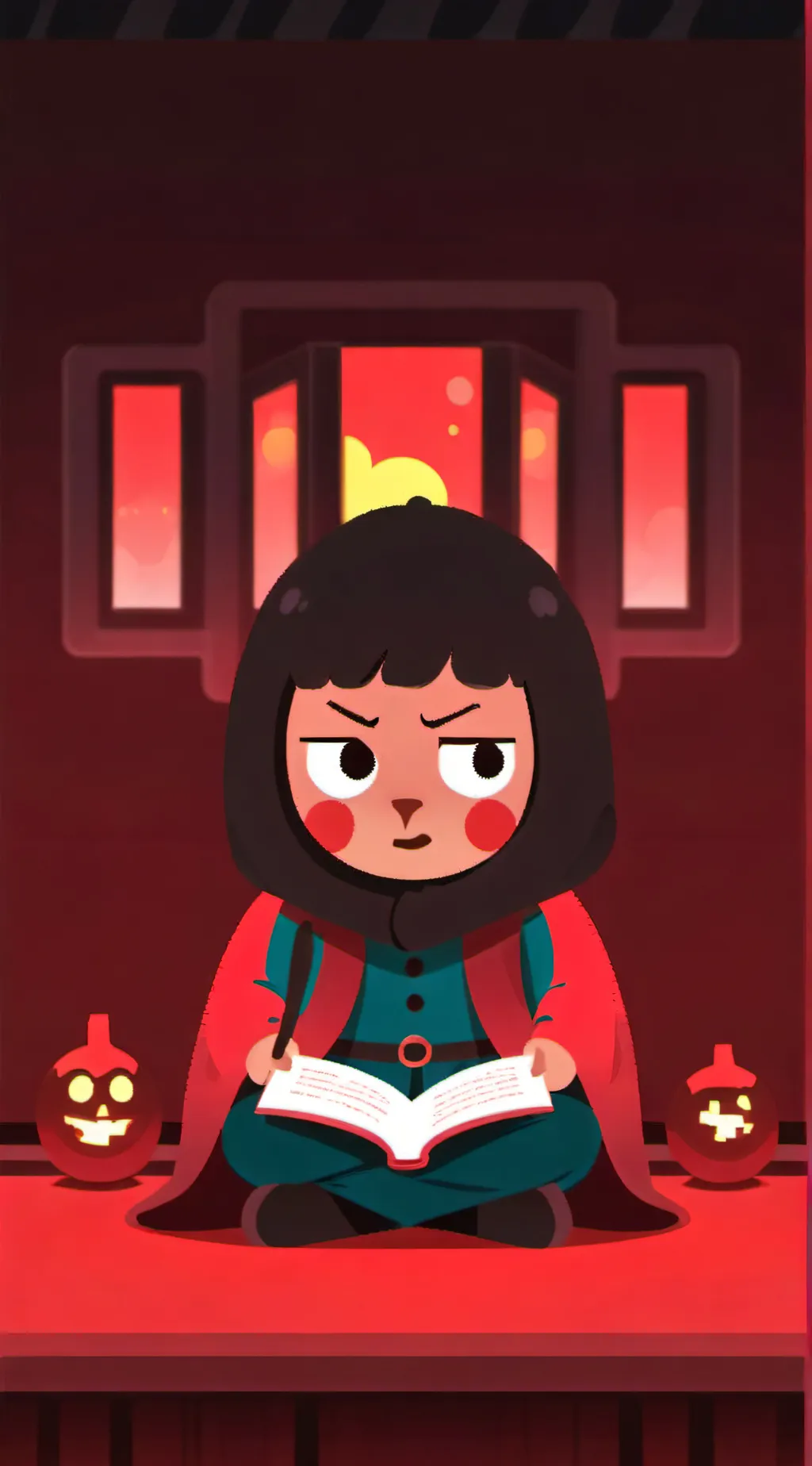 ai character: mad duolingo  background