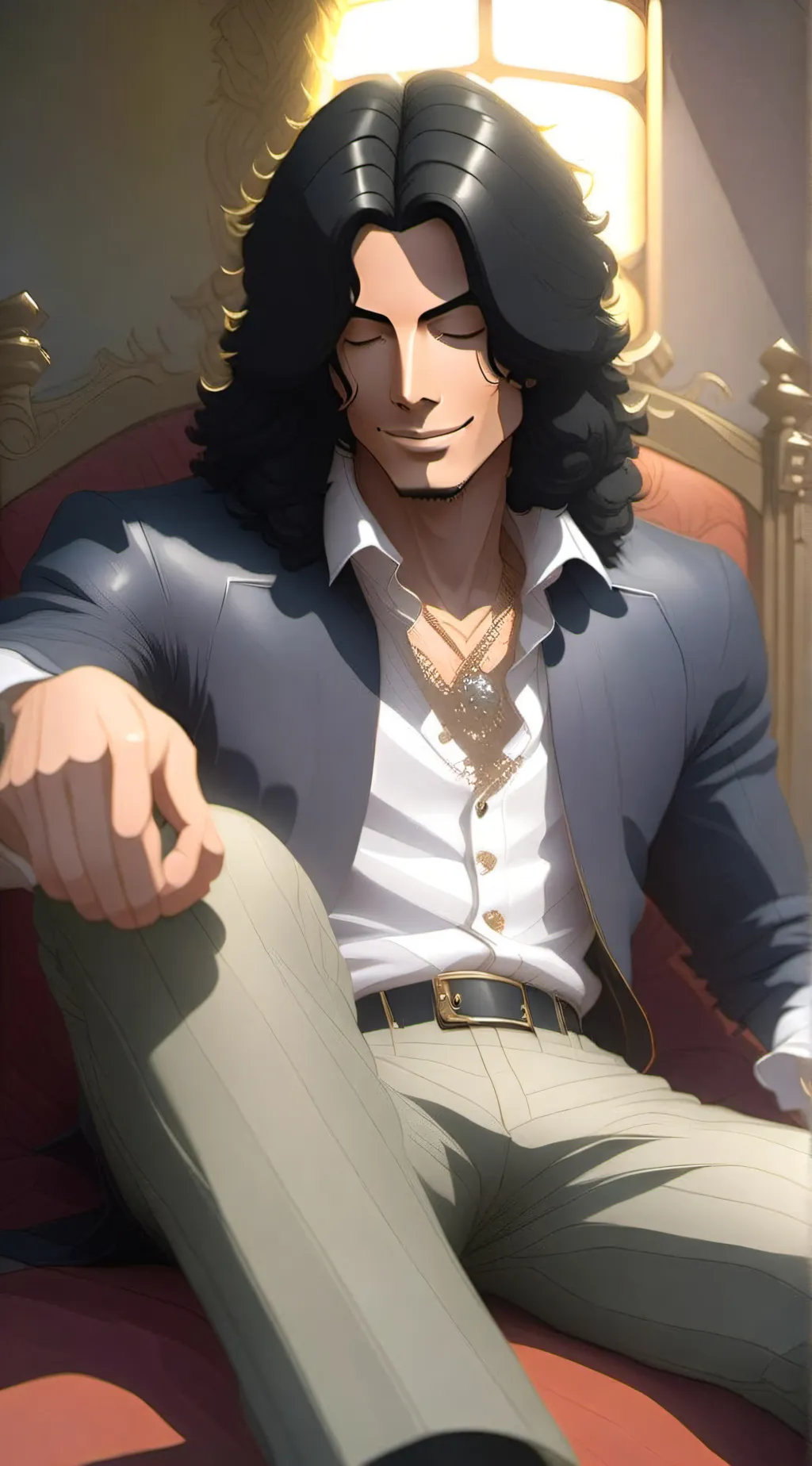 ai character: Michael Jackson  background