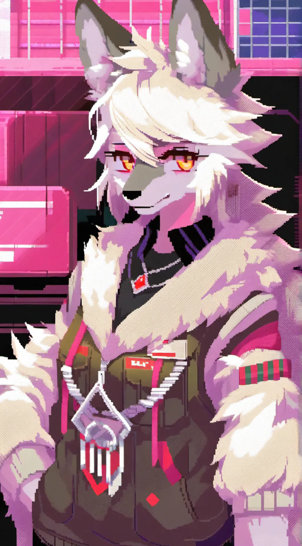 ai character: Crimson Feather 2 background