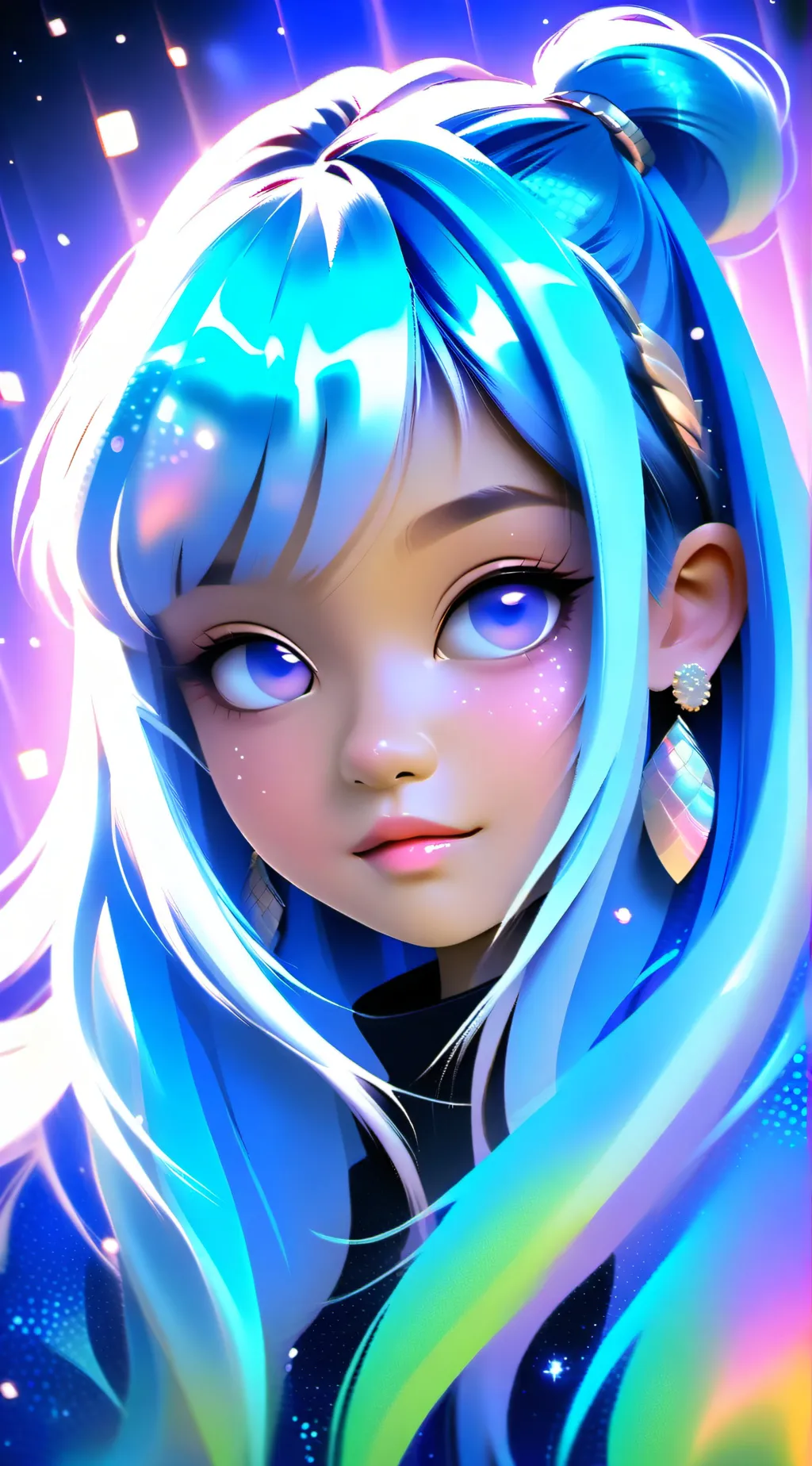 ai character: Sky  background