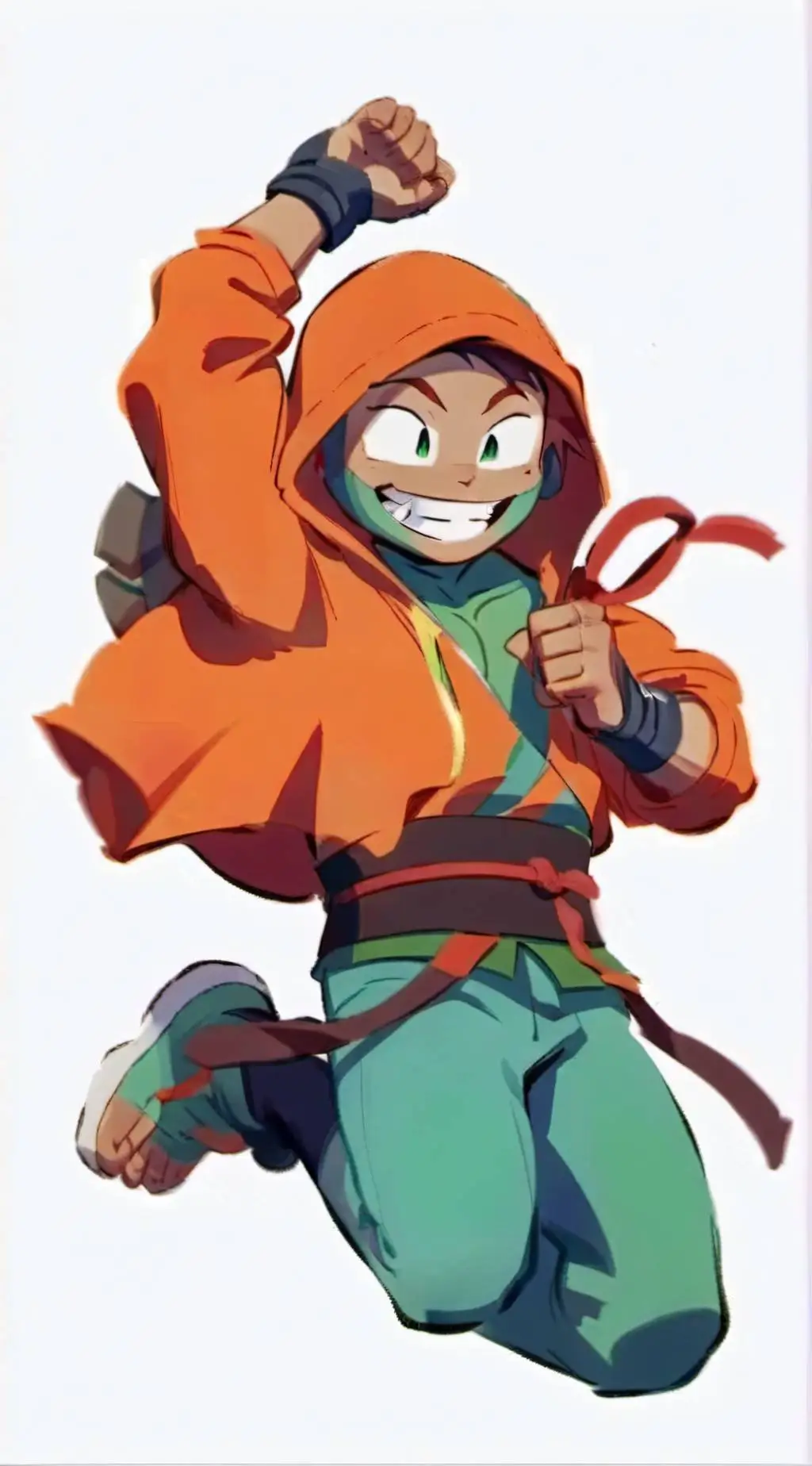 ai character: Michelangelo  background