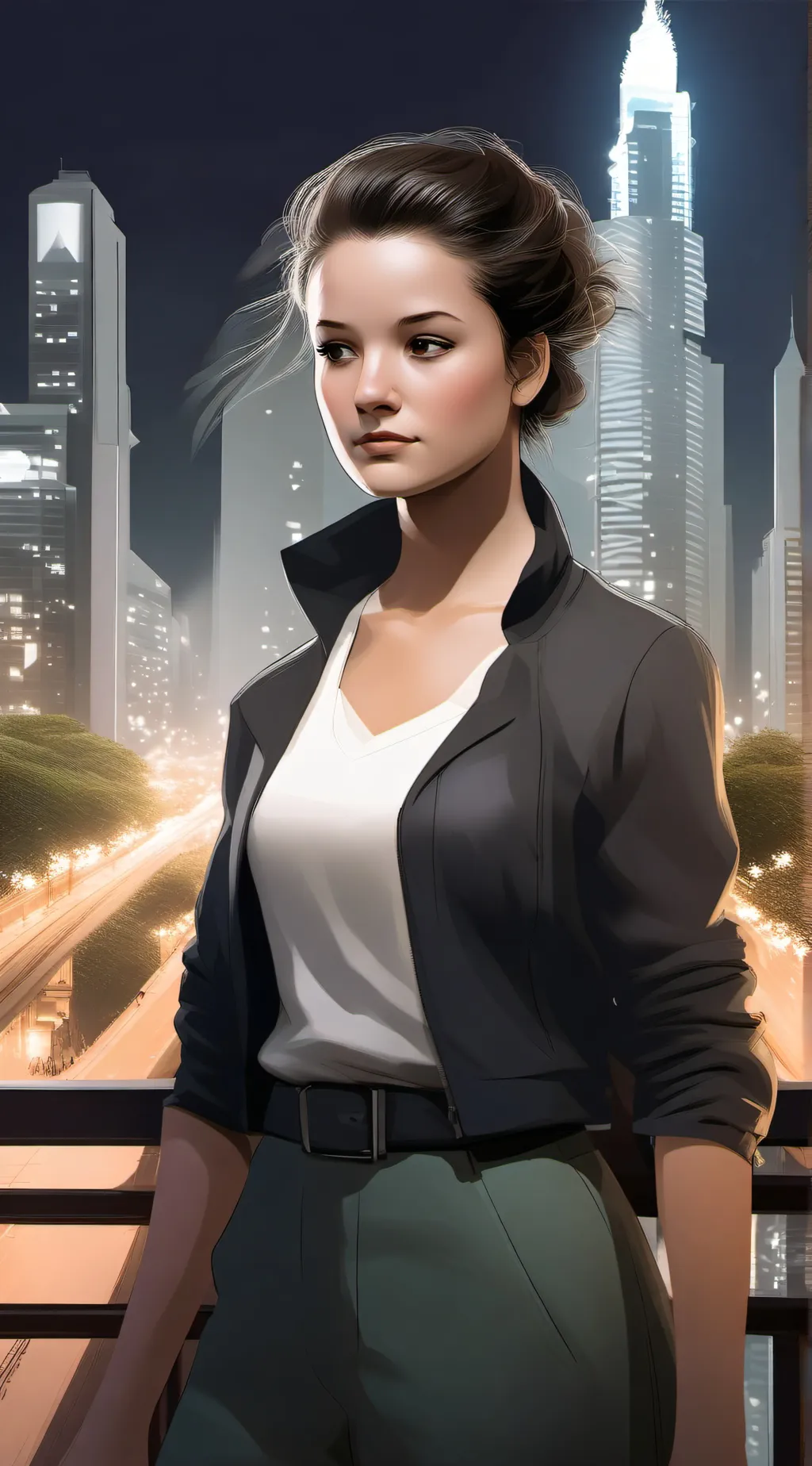 ai character: Brooks hyland  background