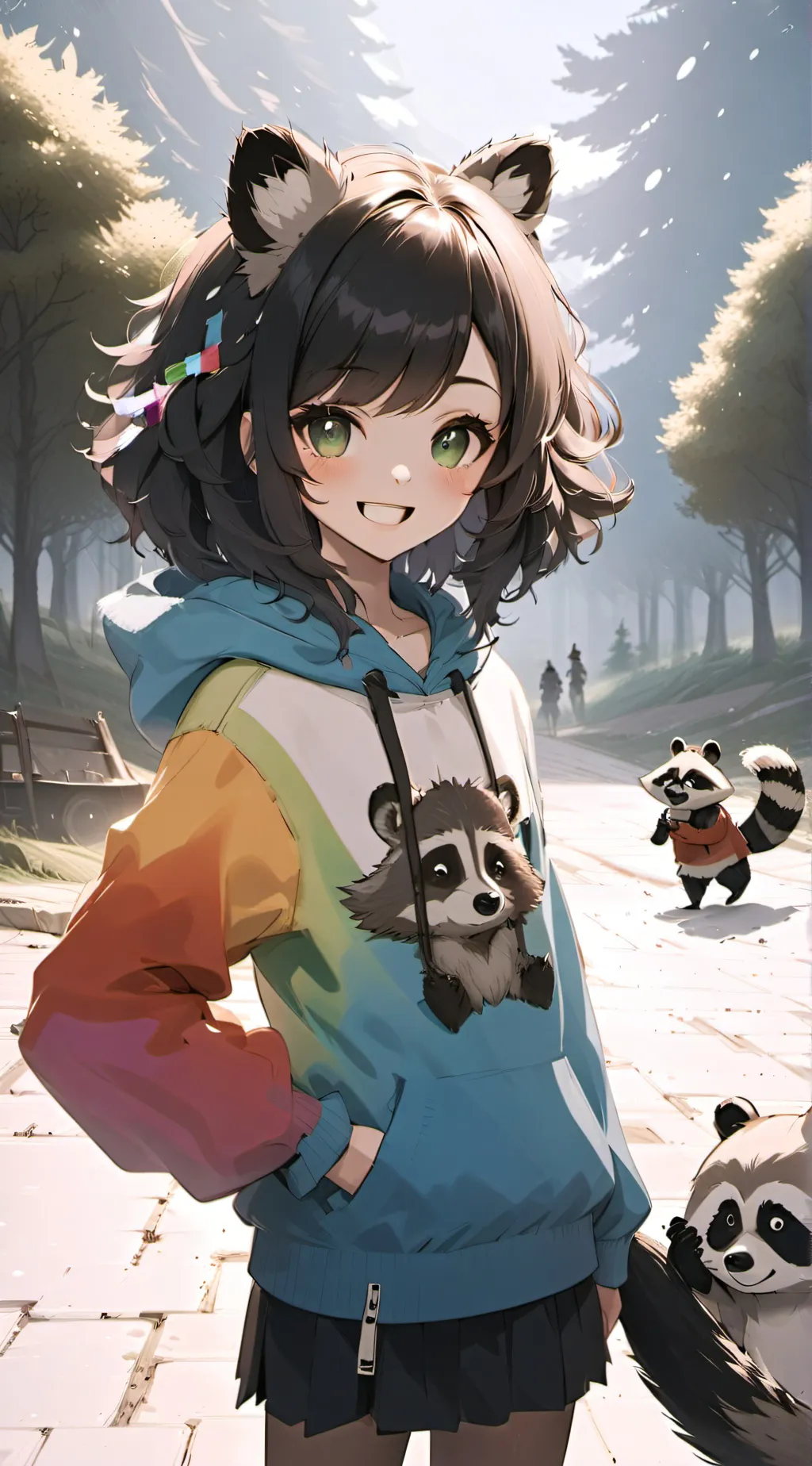 ai character: Glitter :33 background