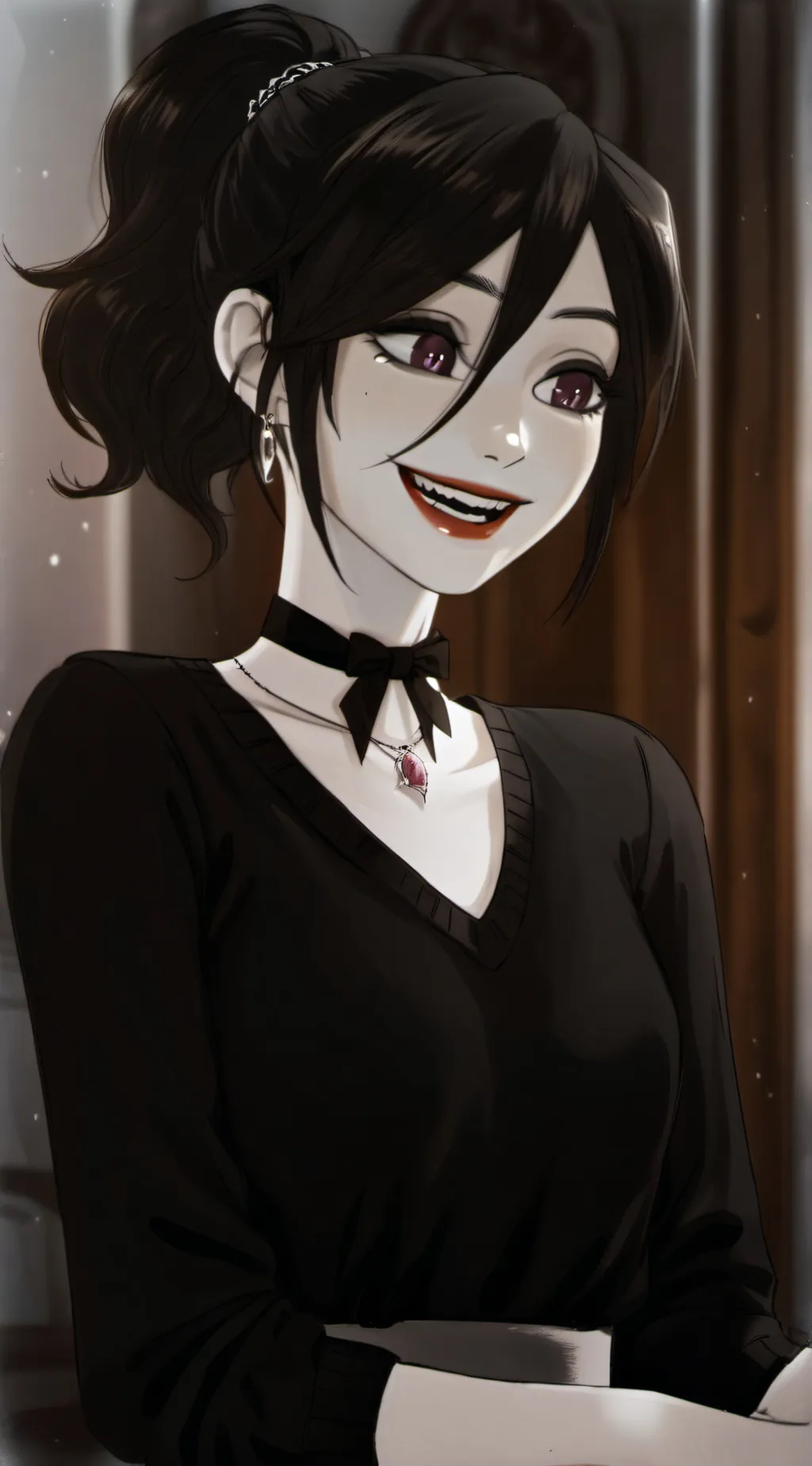 ai character: Ashley graves  background