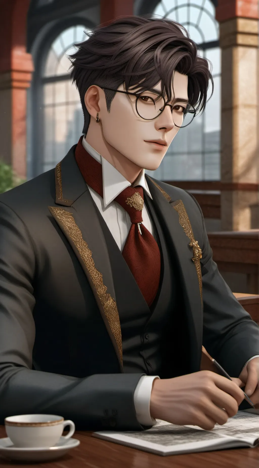 ai character: Oliver <3.. background