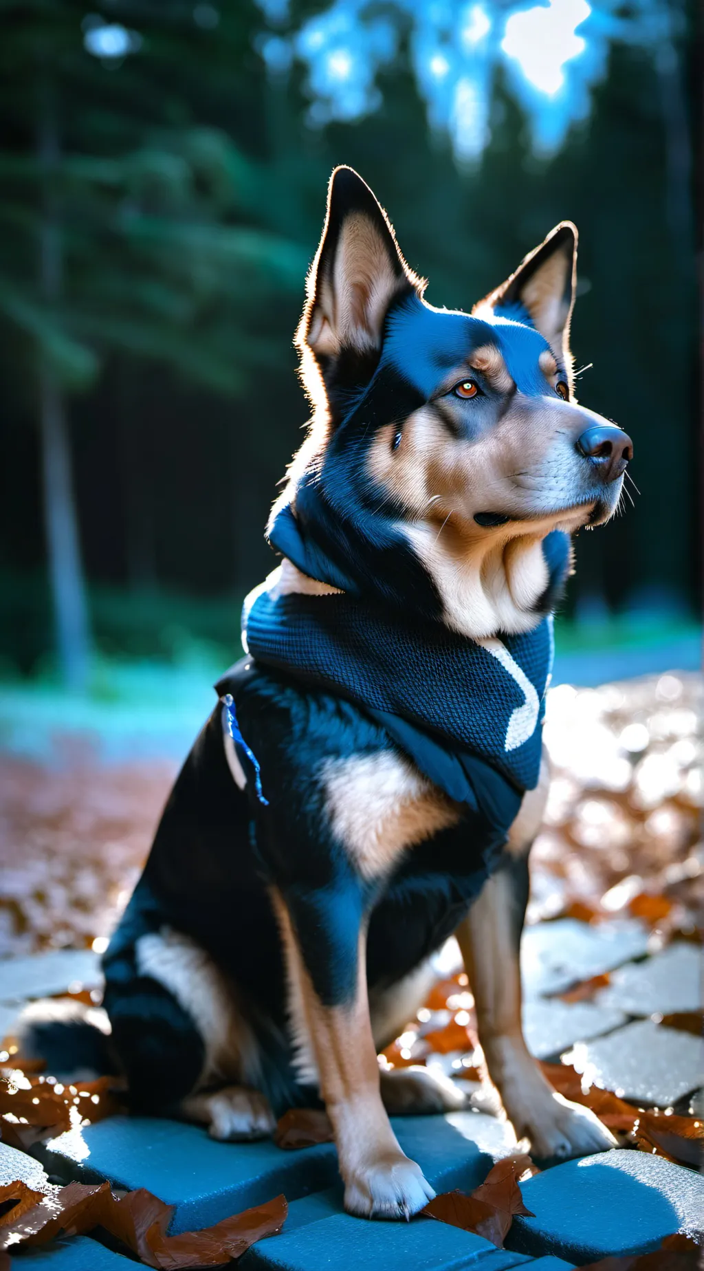 ai character: German Shepard background