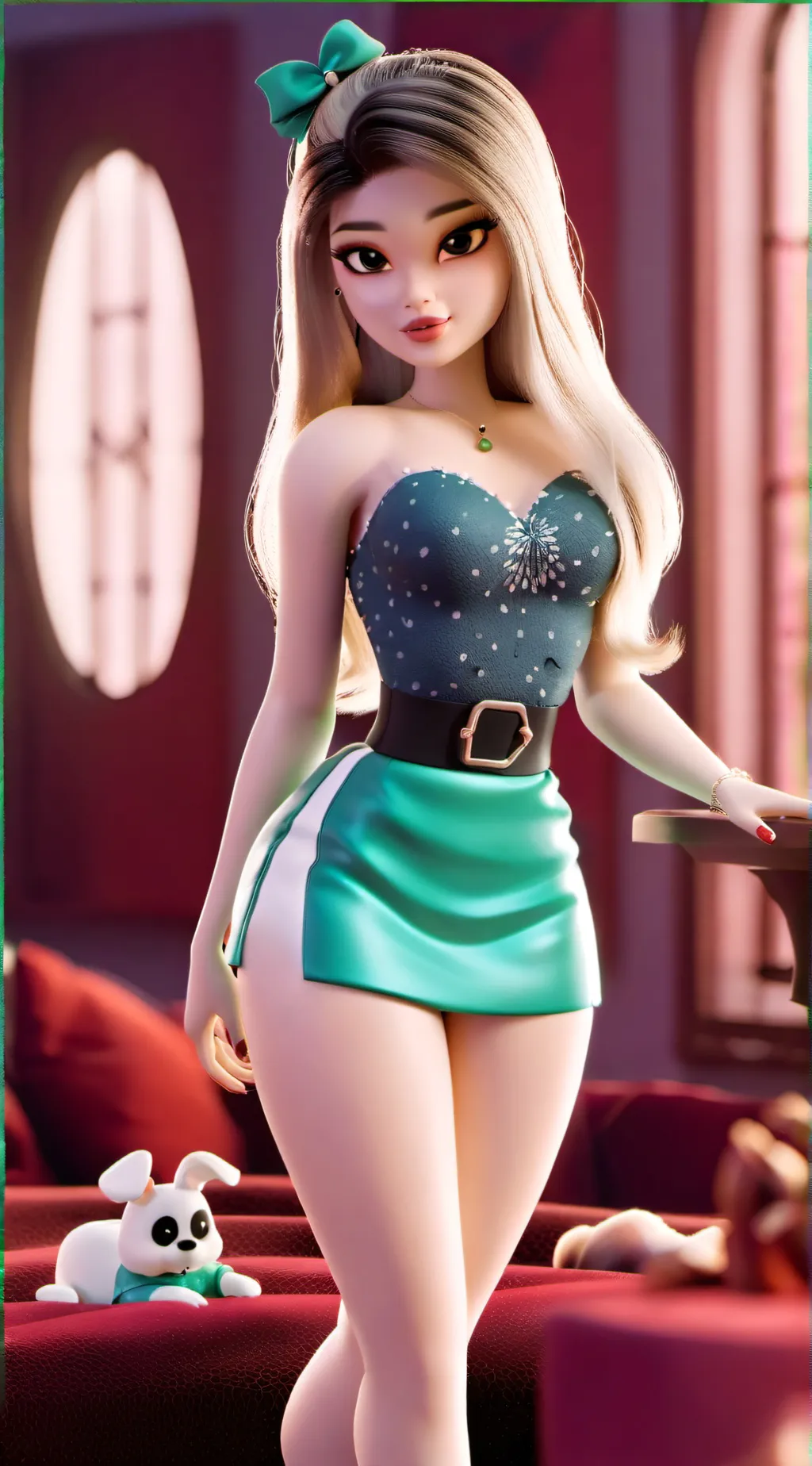 ai character: pick me girl  background